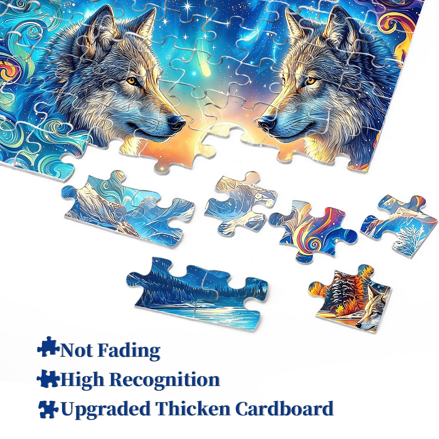 Moon Wolves Jigsaw Puzzle 1000 Piece