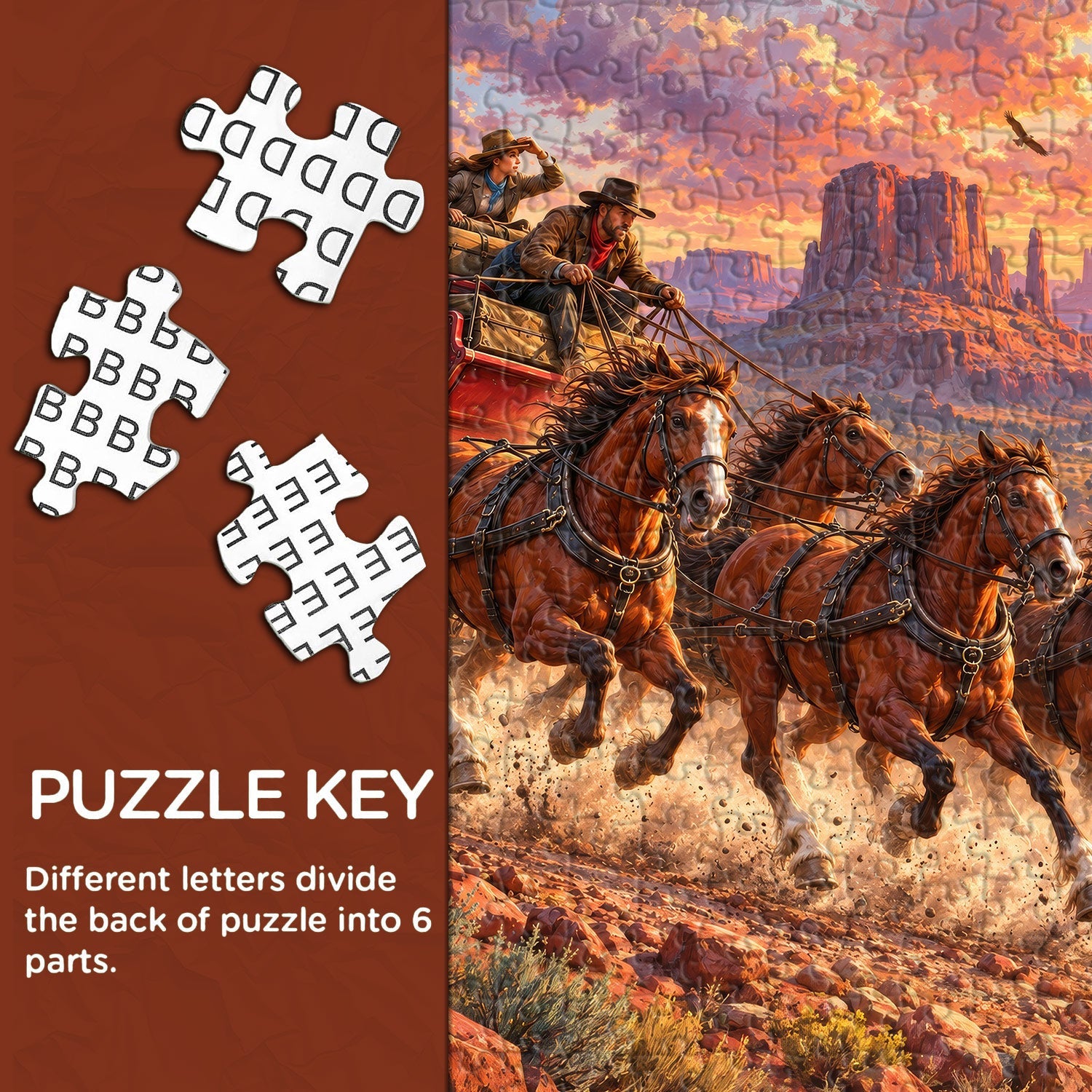 Wild West Journey Jigsaw Puzzle 1000 Piece