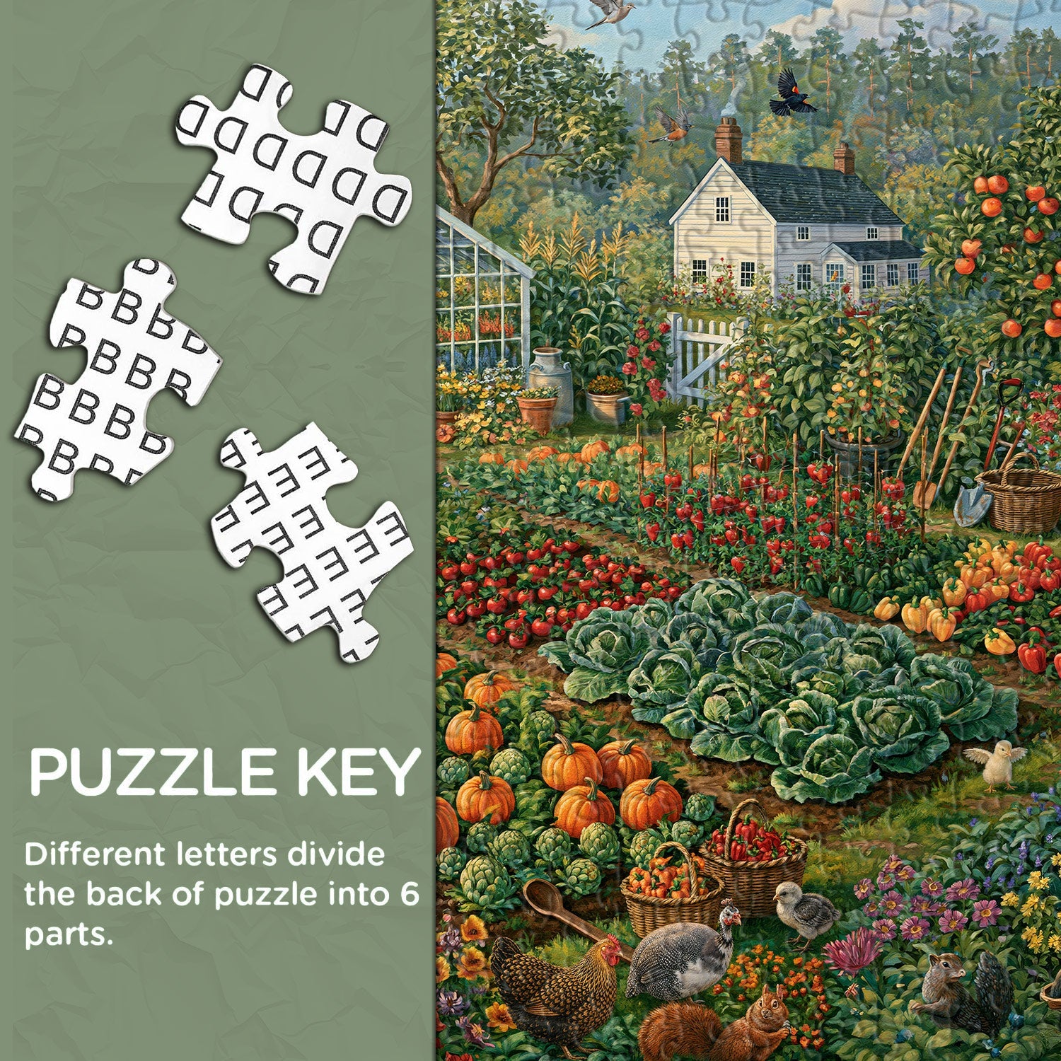 Fruitful Yard Jigsaw Puzzle 1000 Pieces