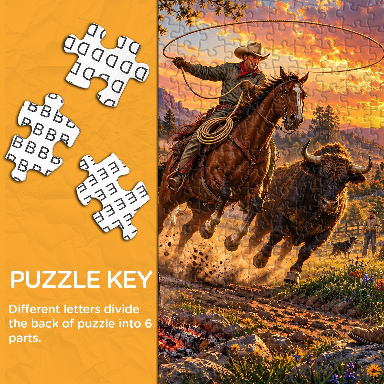 Frontier Herding Jigsaw Puzzle 1000 Piece