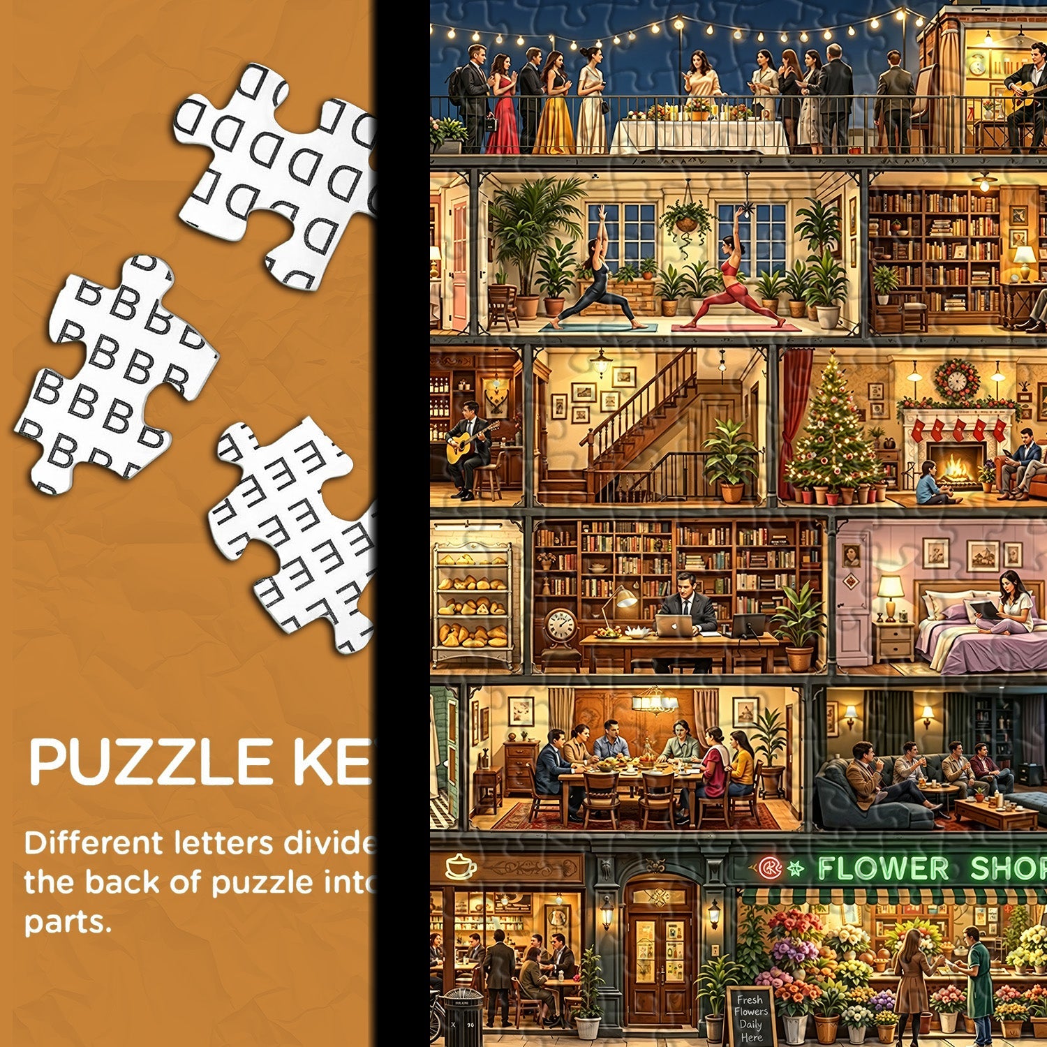 Home in Night Jigsaw Puzzle 1000 Piece