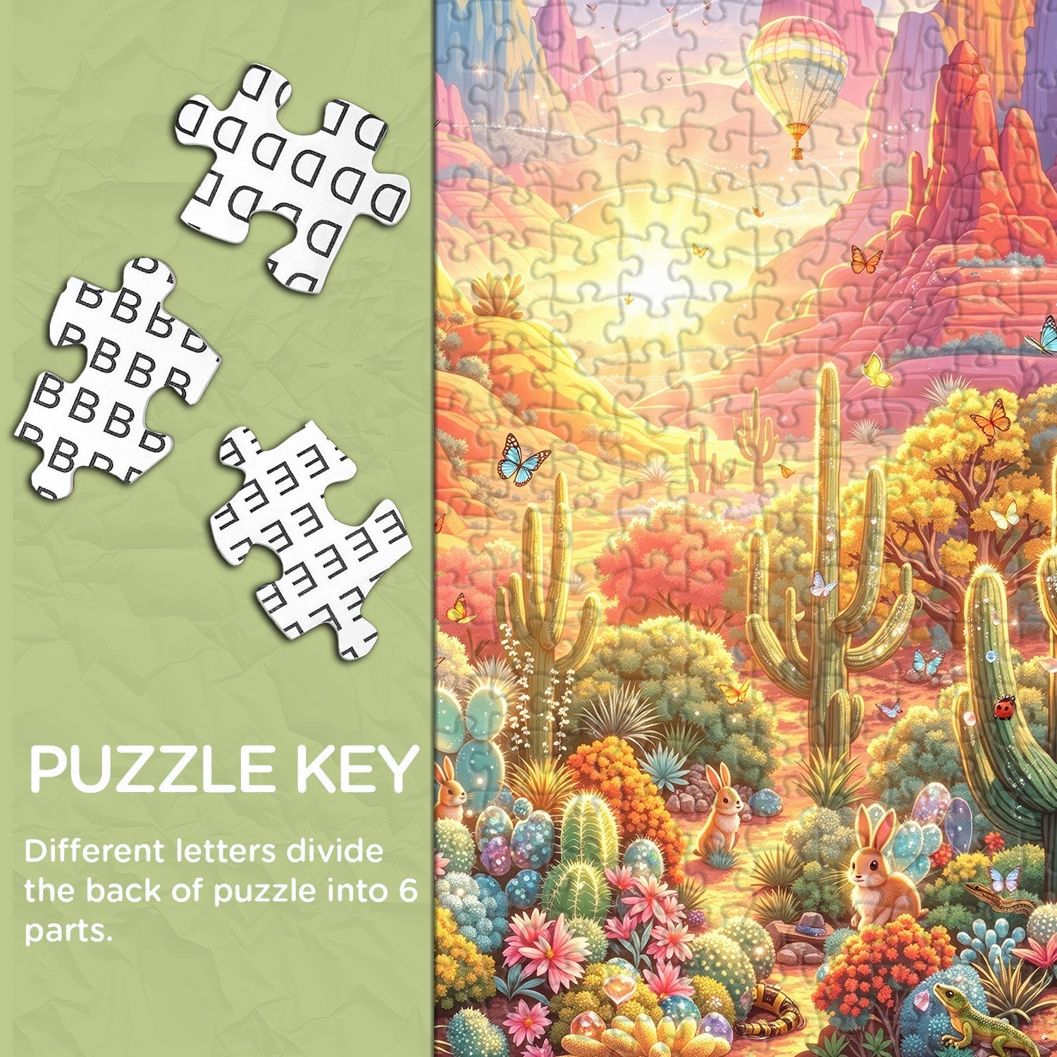 Fox's Desert Adventure  Jigsaw Puzzle 1000 Piece