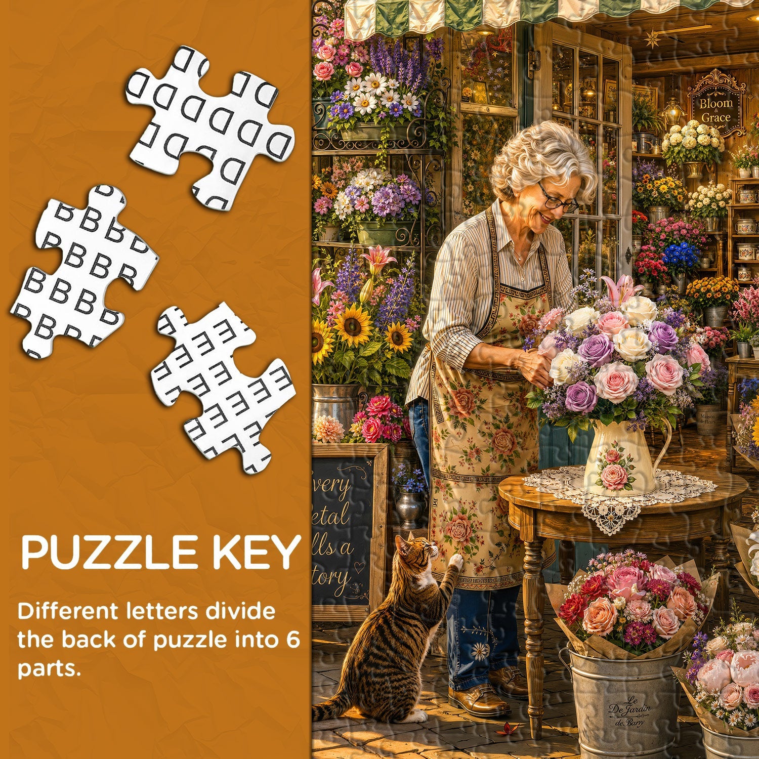 Sunlit Floral Nook Jigsaw Puzzle 1000 Piece