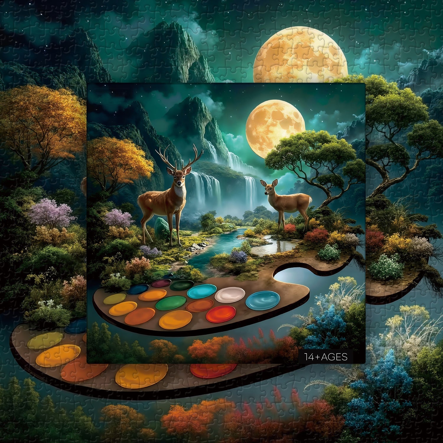 Enchanted Palette Jigsaw Puzzle 1000 Pieces
