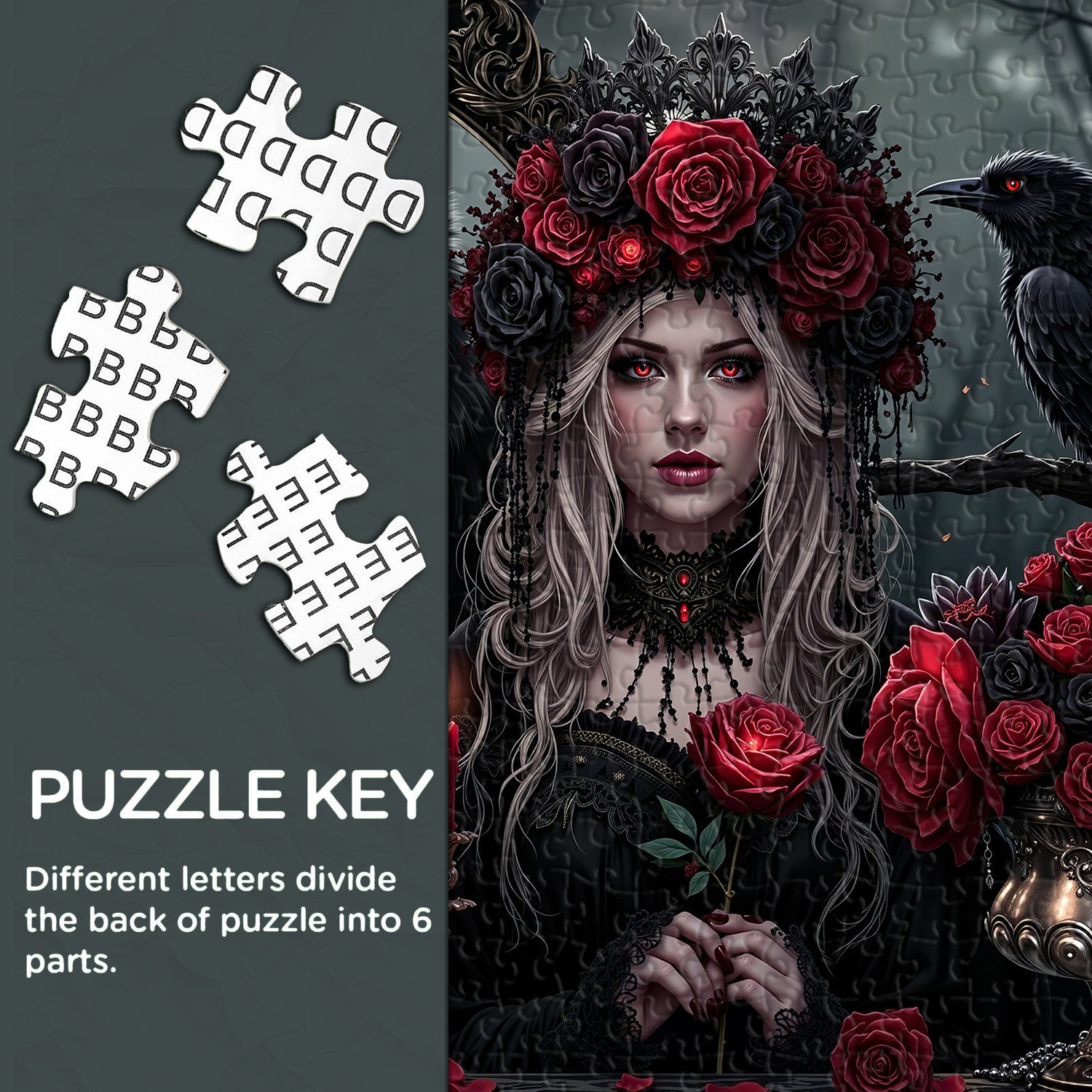 Eternal Night Rose Festival Jigsaw Puzzle 1000 Pieces