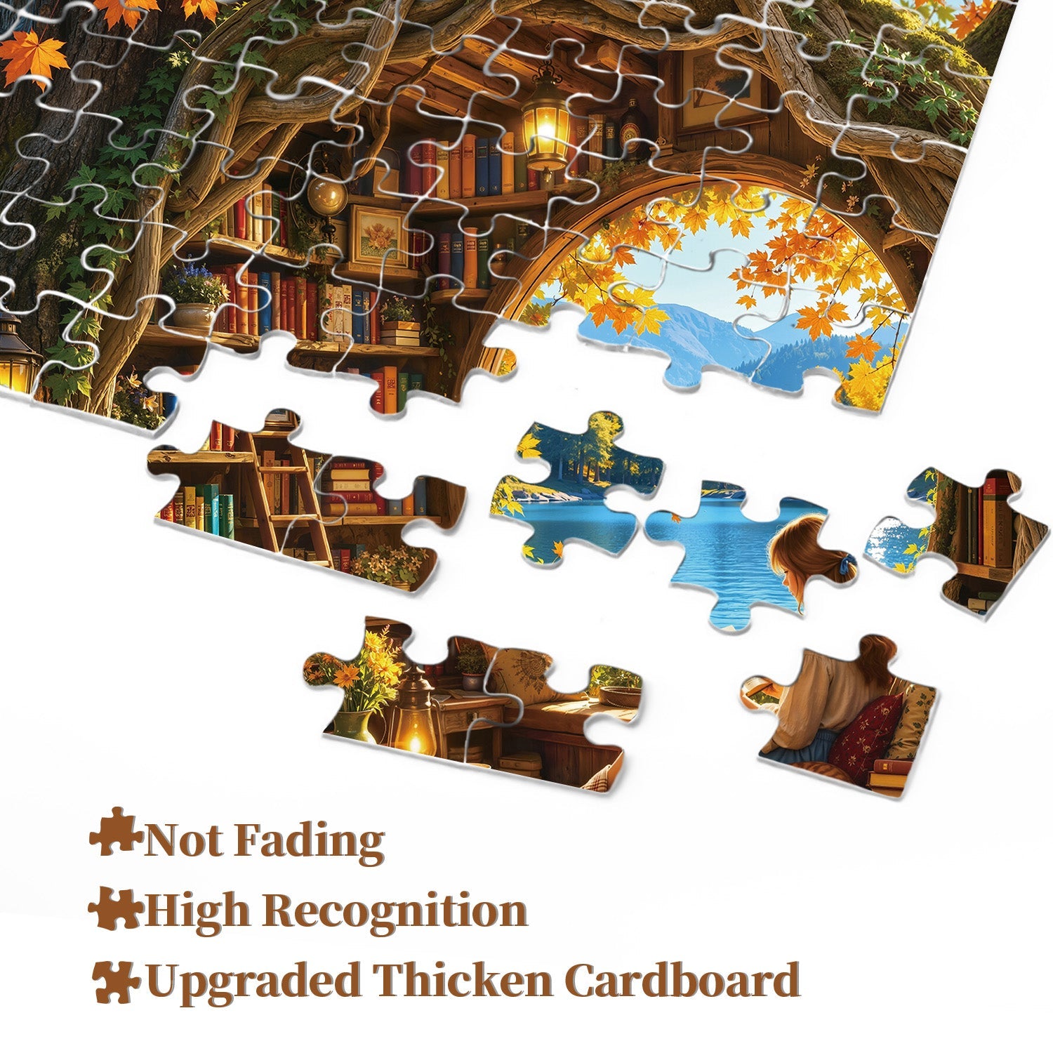 Autumn Book House Jigsaw Puzzle 1000 Piece