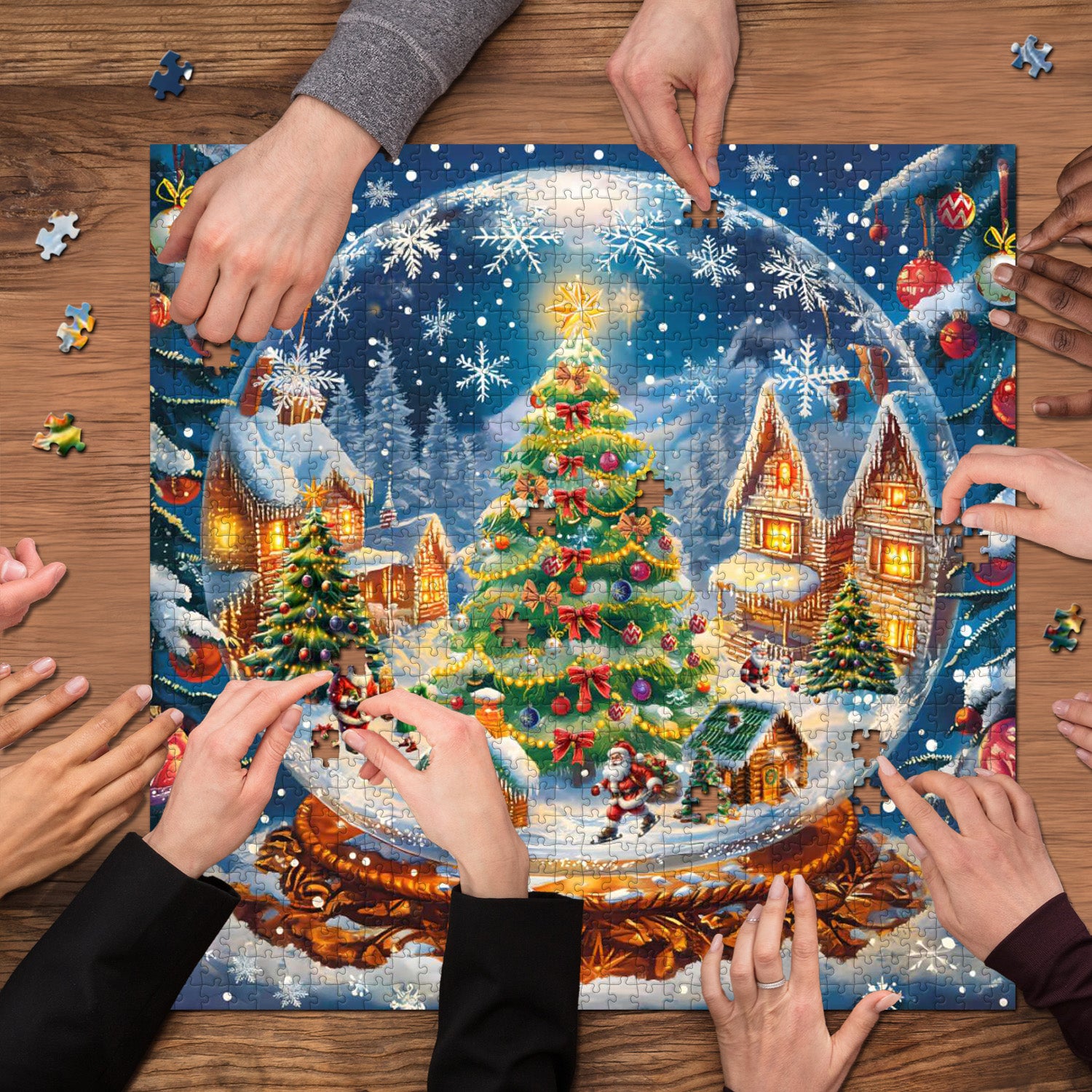 Christmas Crystal Ball Jigsaw Puzzle 1000 Piece