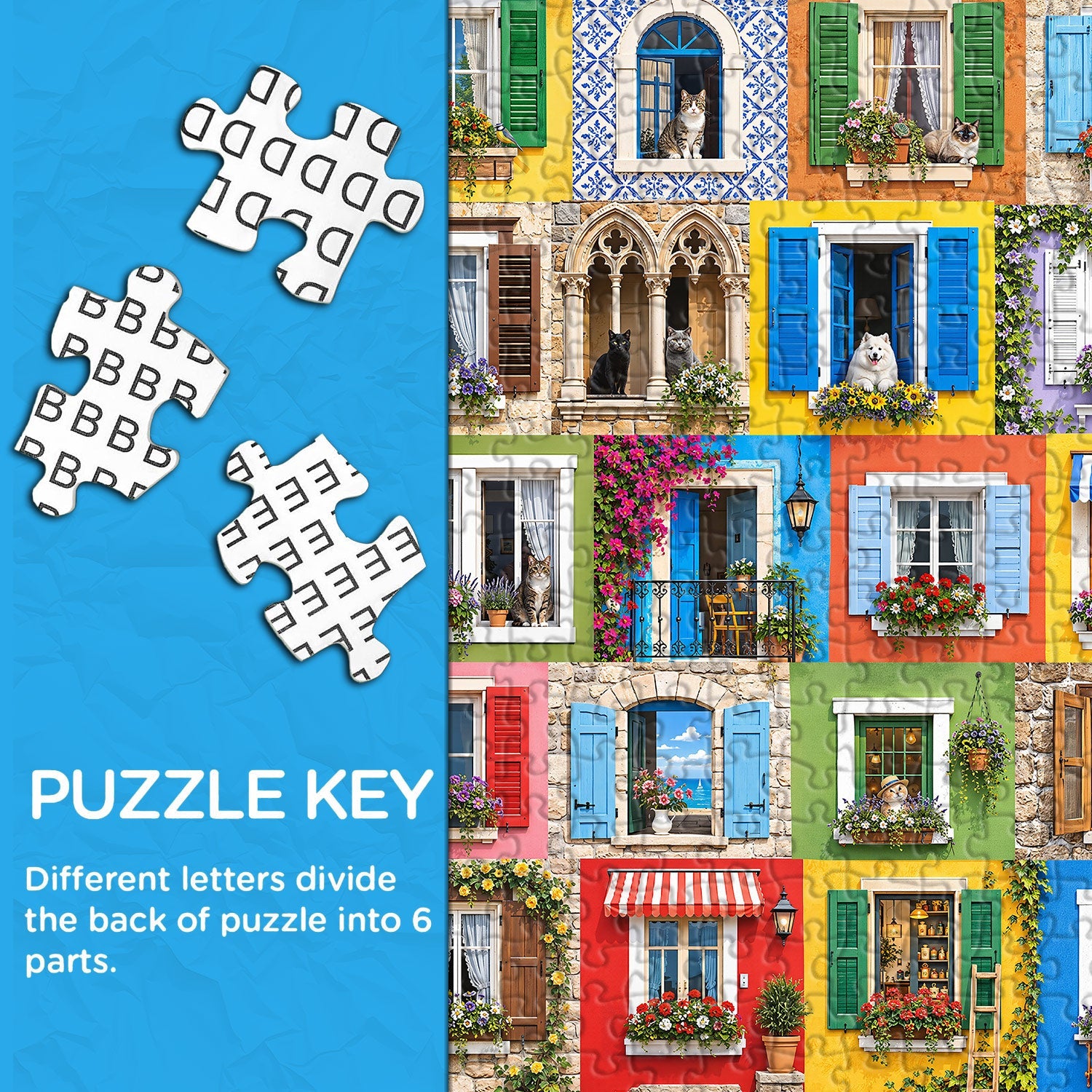 Vibrant Window Life Jigsaw Puzzle 1000 Piece
