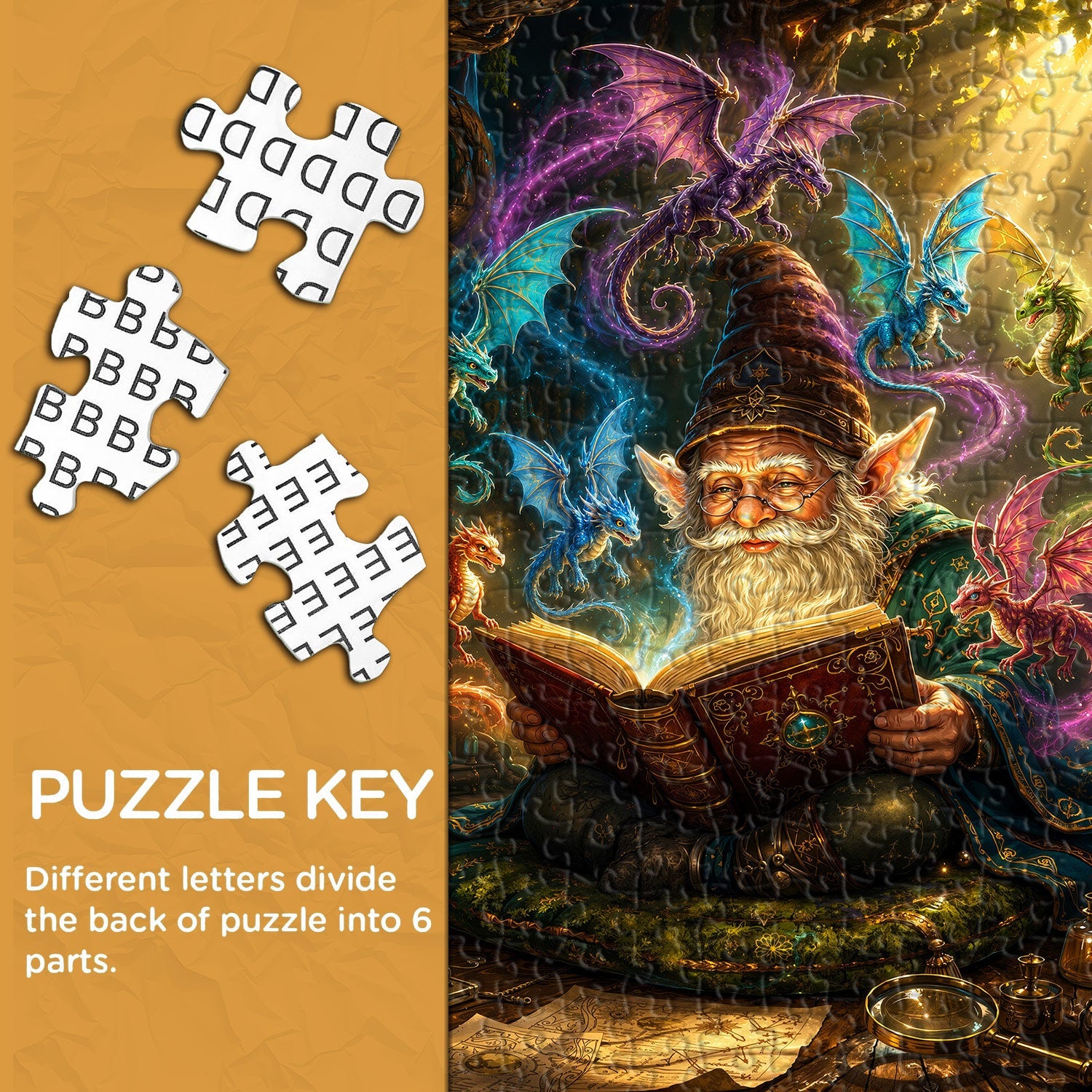 Dragon Companion Wizard Jigsaw Puzzle 1000 Pieces
