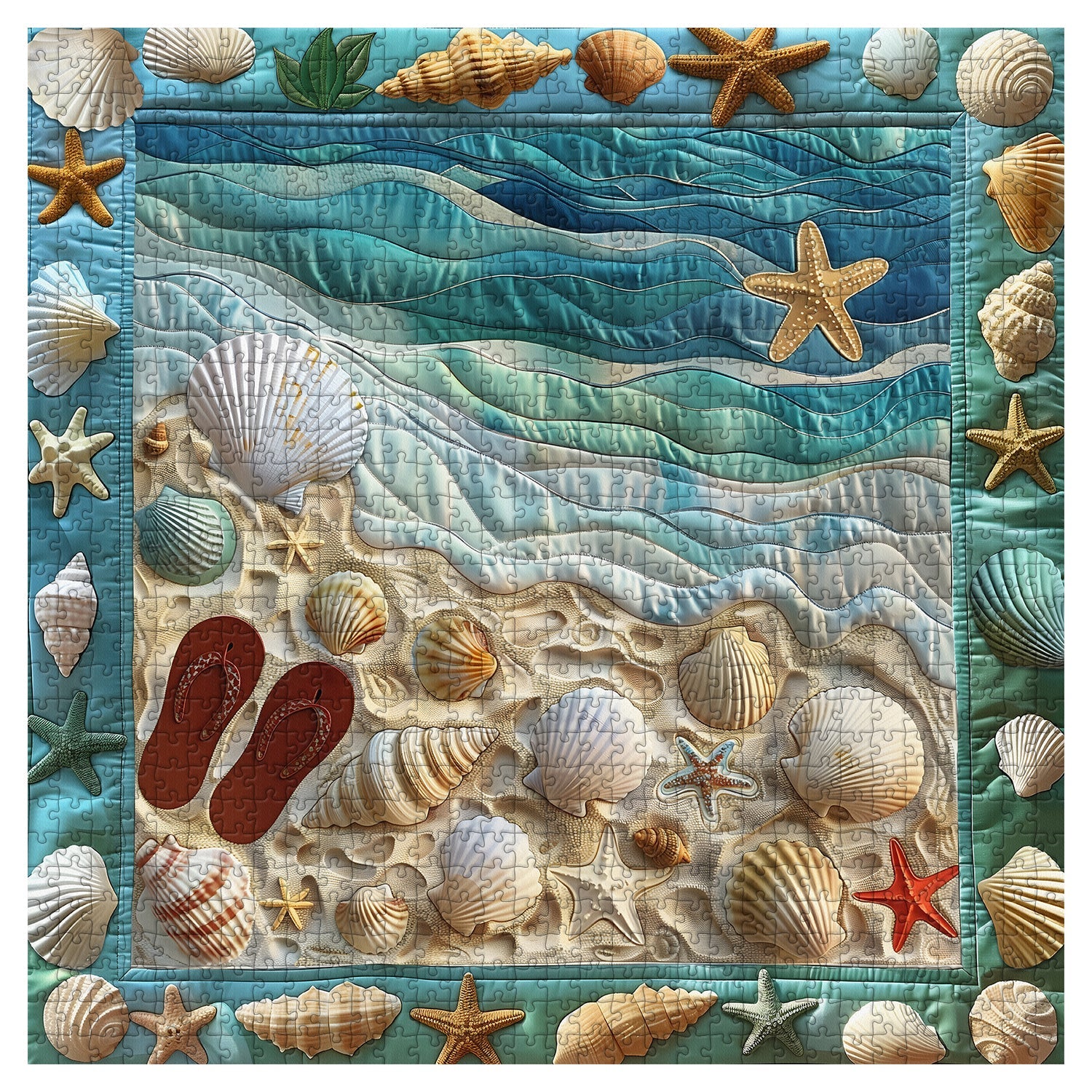 Seashell Beach Jigsaw Puzzle 1000 Piece
