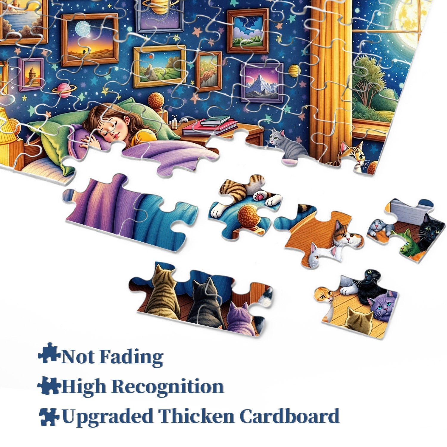 Cats Guarding Dreams Jigsaw Puzzle 1000 Piece