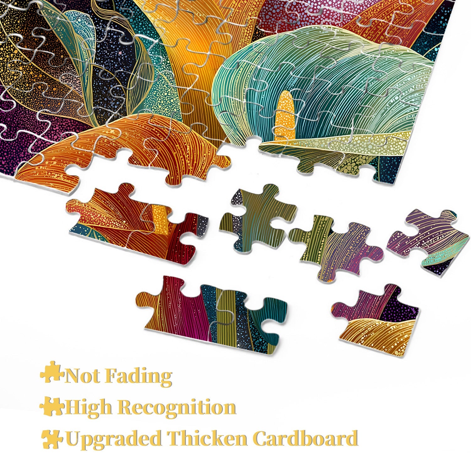 Casse-tête puzzle 1000 pièces « Arums colorés »