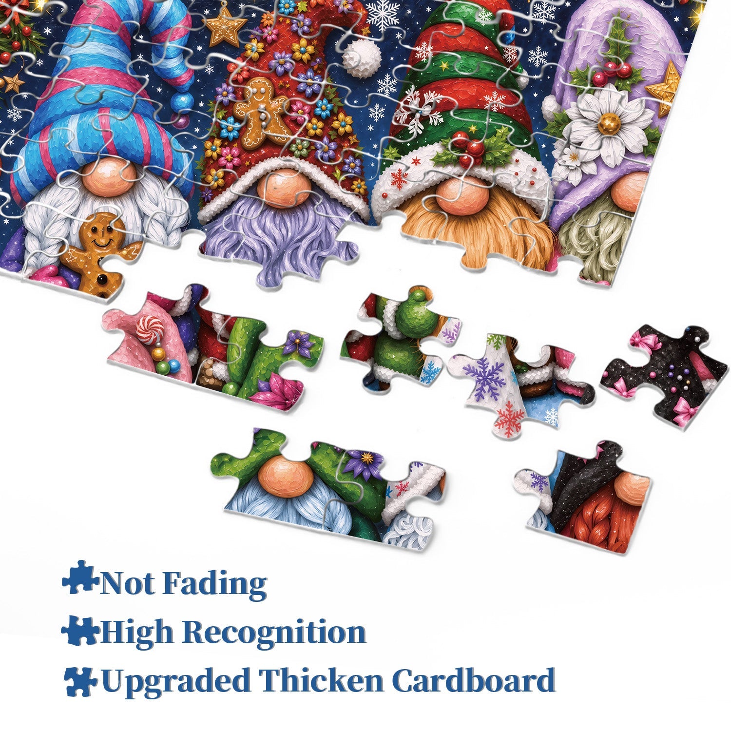 Christmas Gnomes Jigsaw Puzzle 1000 Pieces