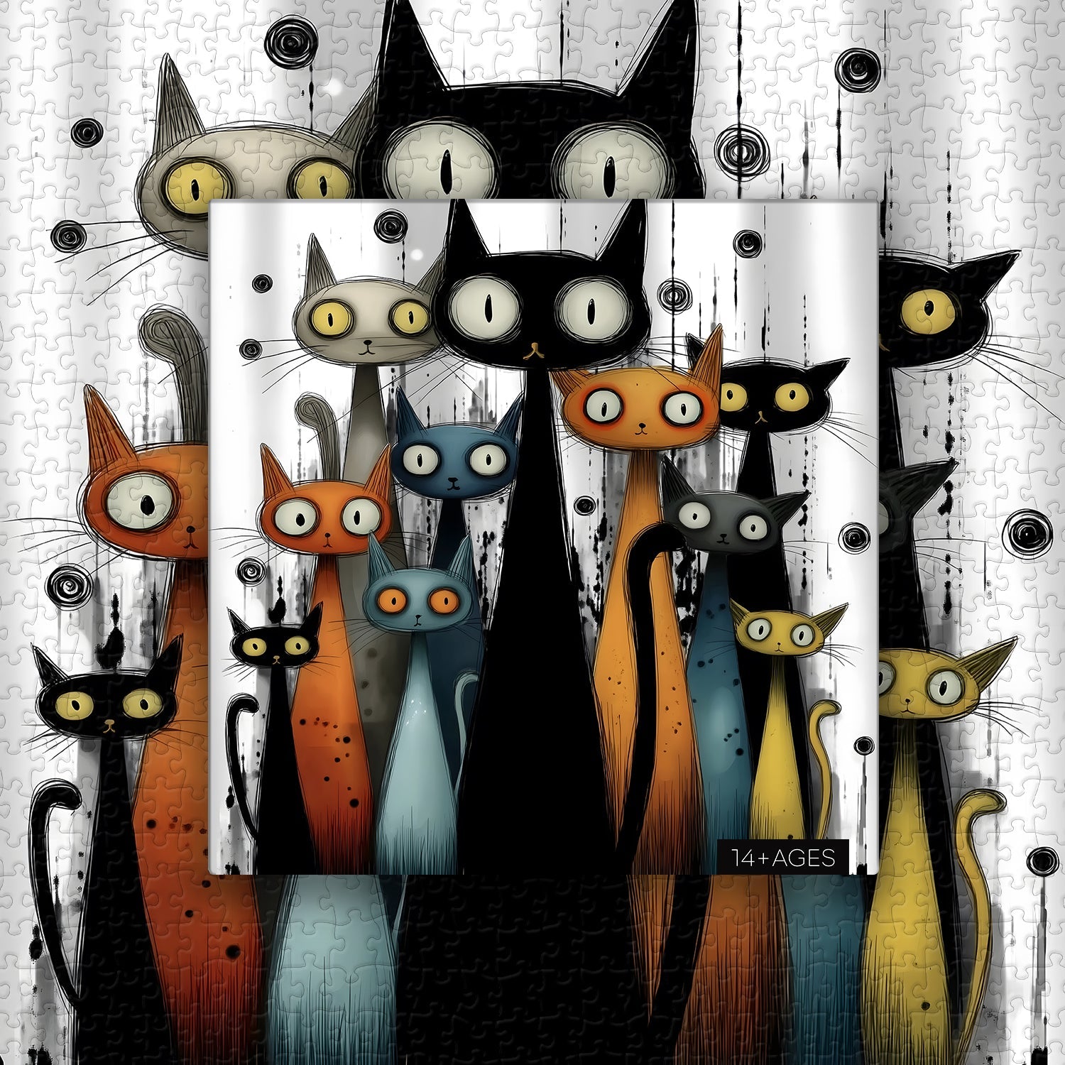 Whimsy Cats Jigsaw Puzzle 1000 Pieces