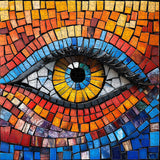 Vibrant Mosaic Eye Jigsaw Puzzles 1000 Piece