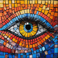 Vibrant Mosaic Eye Jigsaw Puzzles 1000 Piece