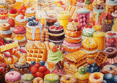 Süßes Festmahl Puzzle 1000 Teile
