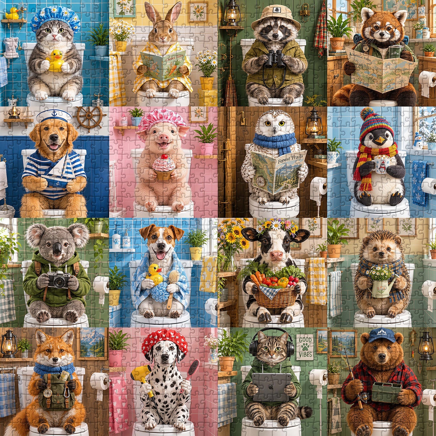 Toilet Tales Jigsaw  Puzzle 1000 Piece