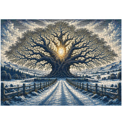 Winter Tree of Light Jigsaw Puzzle 1000 Piece
