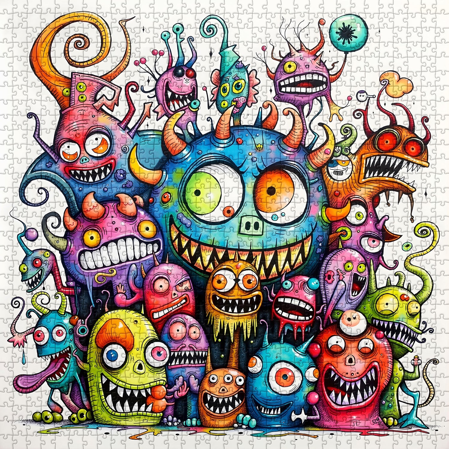 Monster Family Jigsaw Puzzle 1000 Pieces