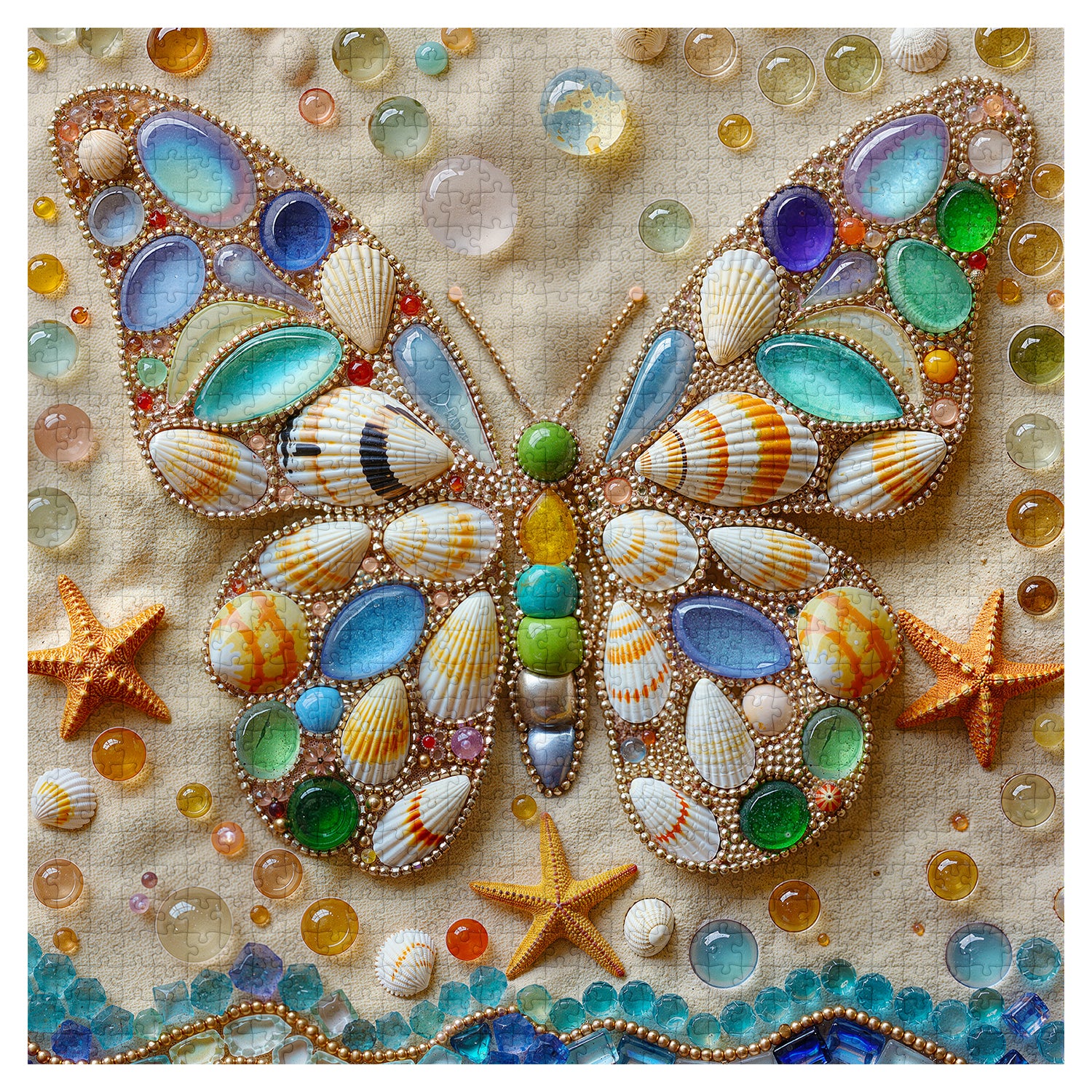 Seashell Butterfly Jigsaw Puzzles 1000 Pieces