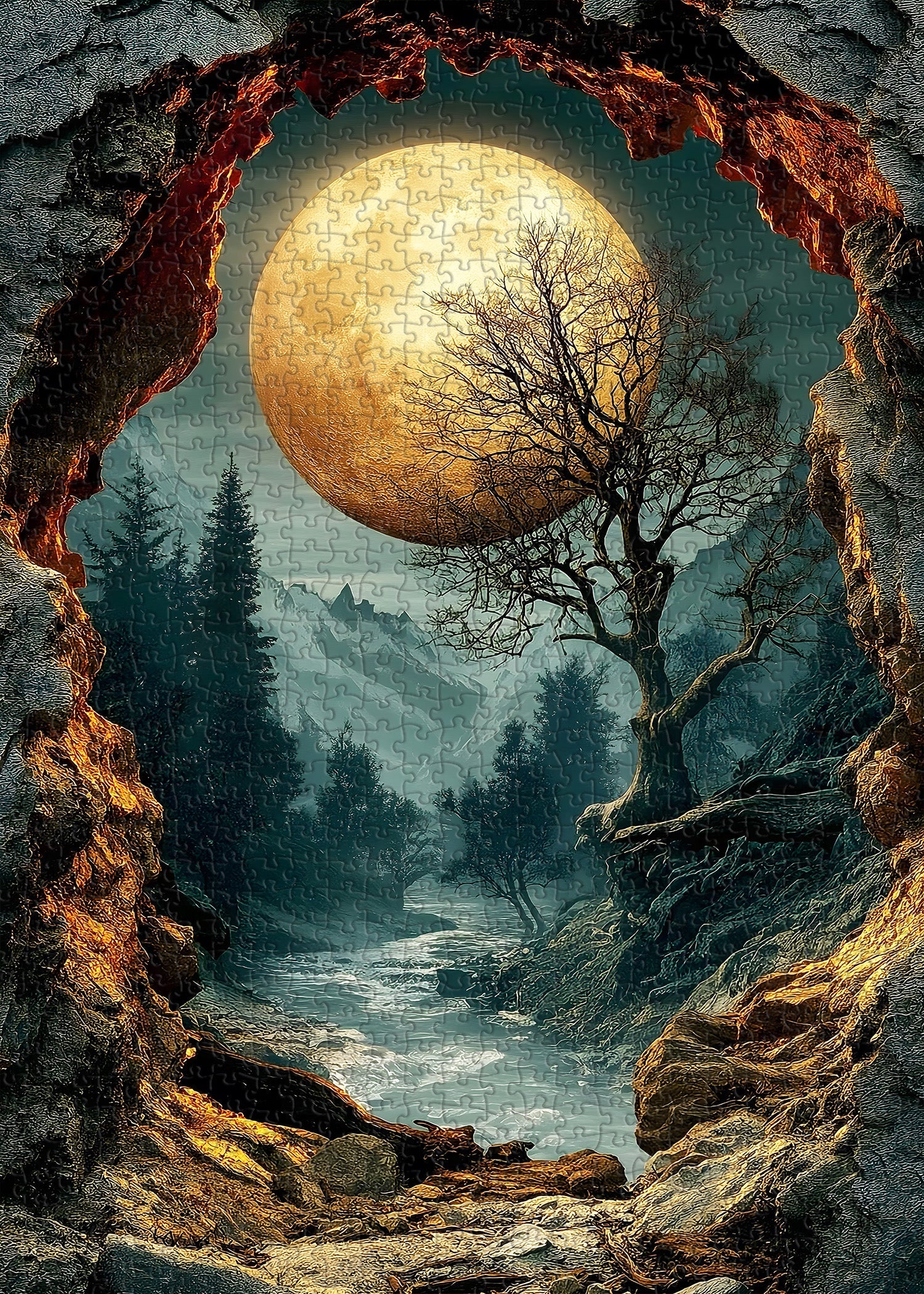 Moonlit Path Jigsaw Puzzle 1000 Pieces