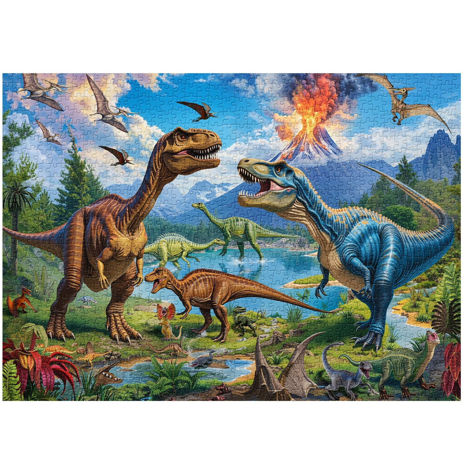 Roaring Volcano Jigsaw Puzzle 1000 Pieces