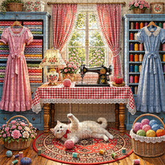 Sewing Cottage Jigsaw Puzzle 1000 Piece