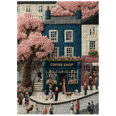 Puzzle 1000 Pièces — Rue Des Cerisiers En Fleurs