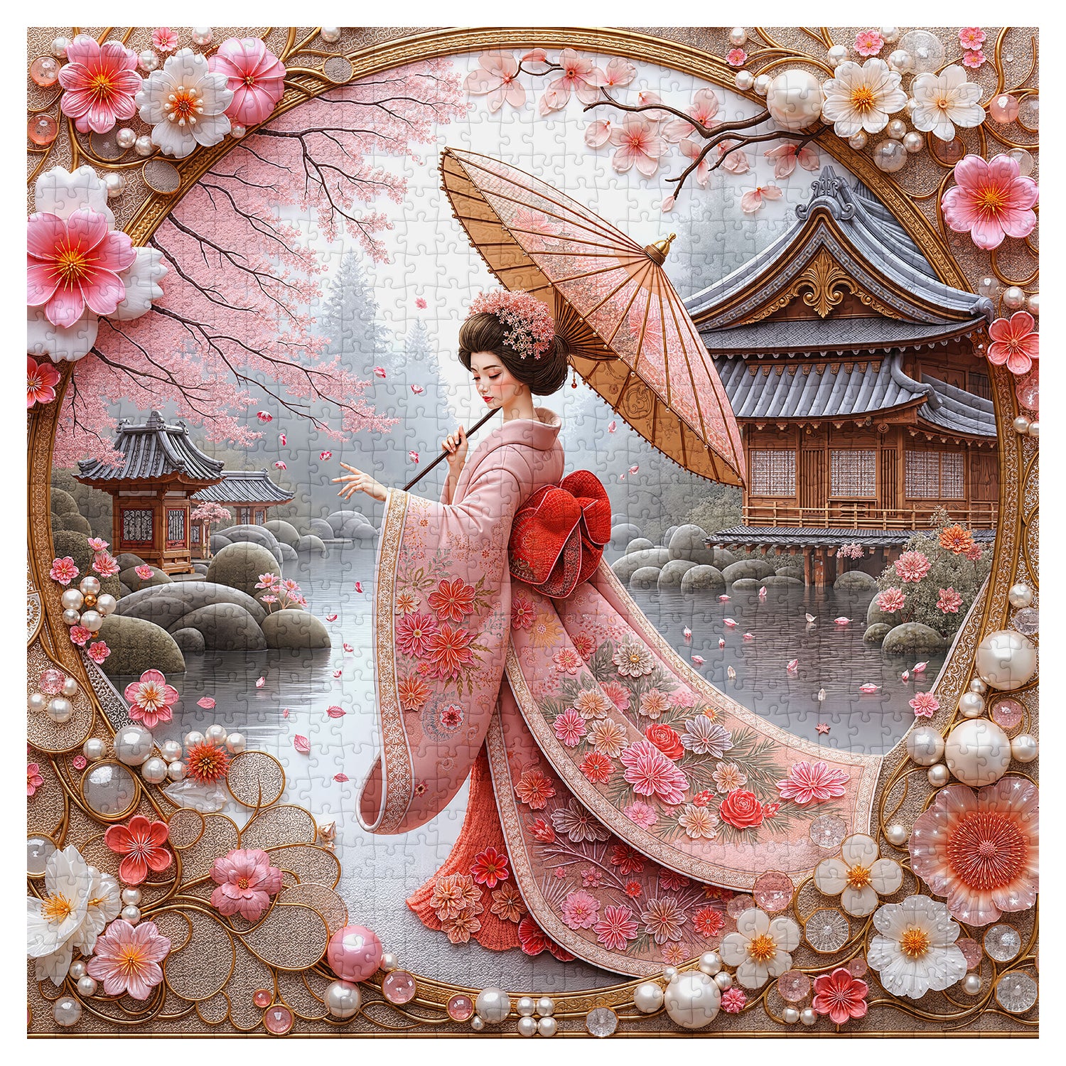 Blossom Stroll Jigsaw Puzzle 1000 Pieces