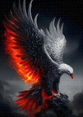 Crimson Flame Eagle Jigsaw Puzzle 1000 Pieces