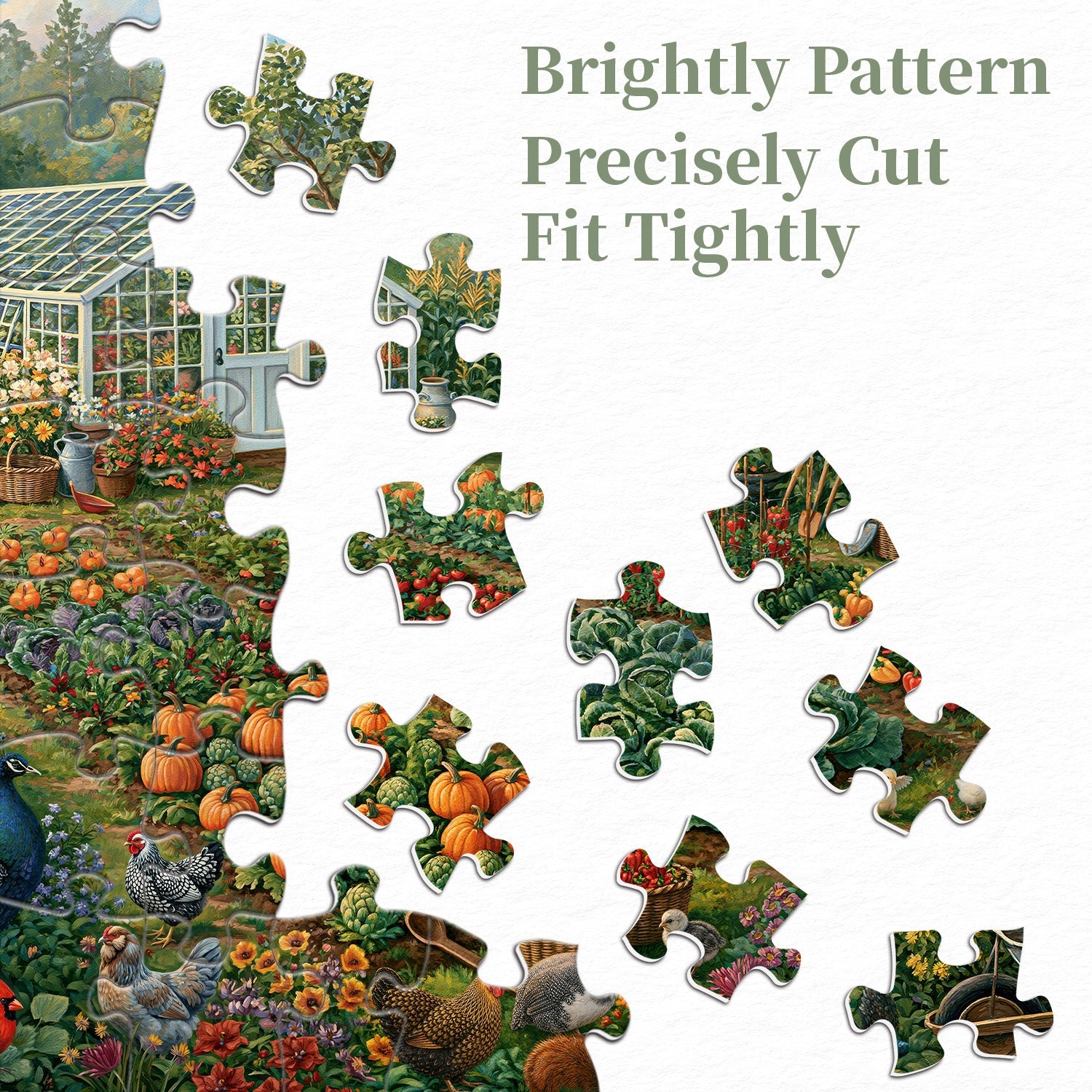 Fruitful Yard Jigsaw Puzzle 1000 Pieces