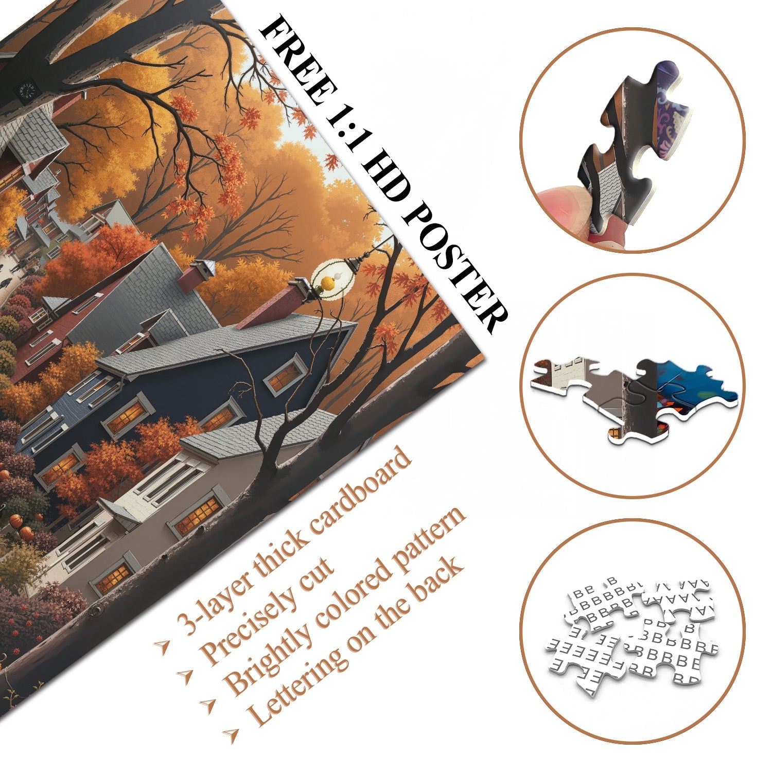 Pumpkin Street Jigsaw Puzzle 1000 Pieces