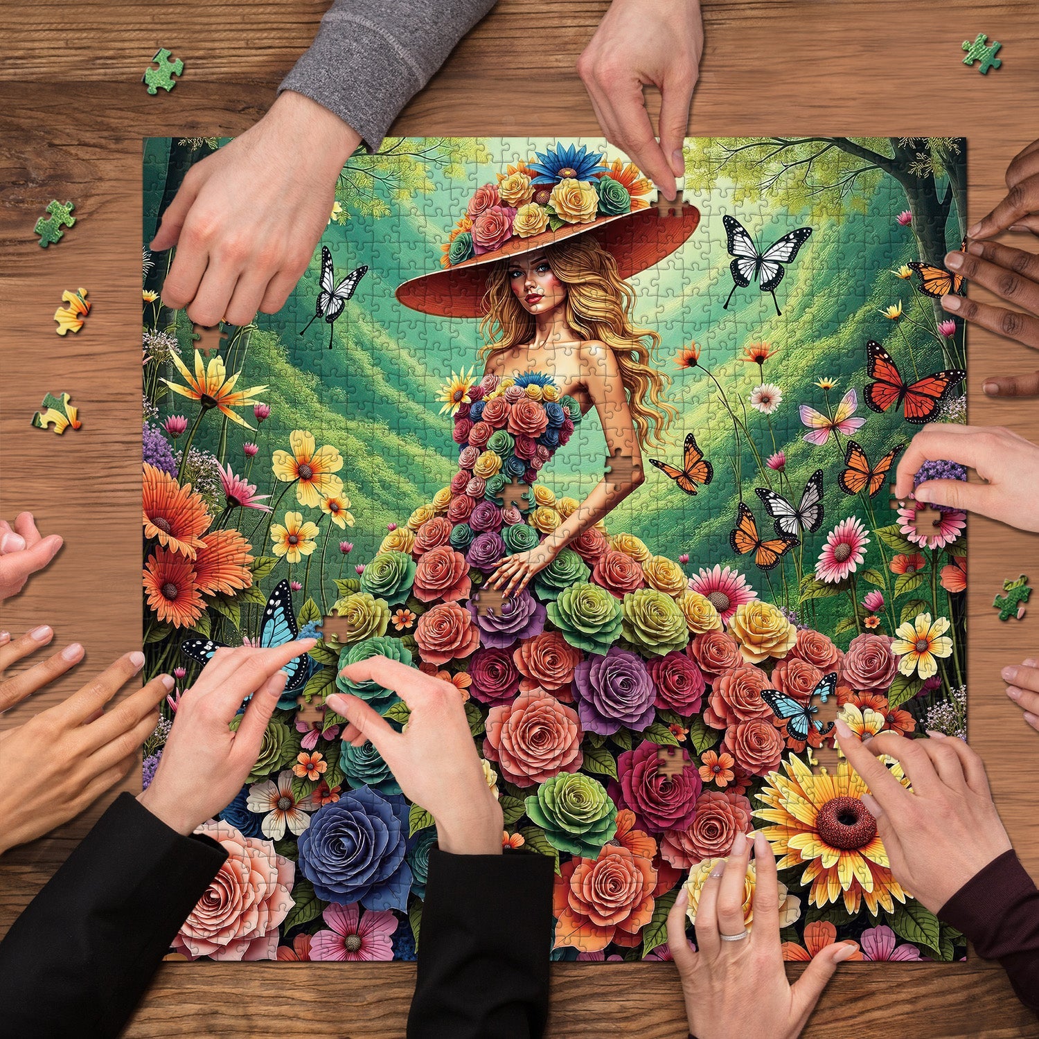 Crowned by Blossoms Jigsaw Puzzle 1000 Pieces
