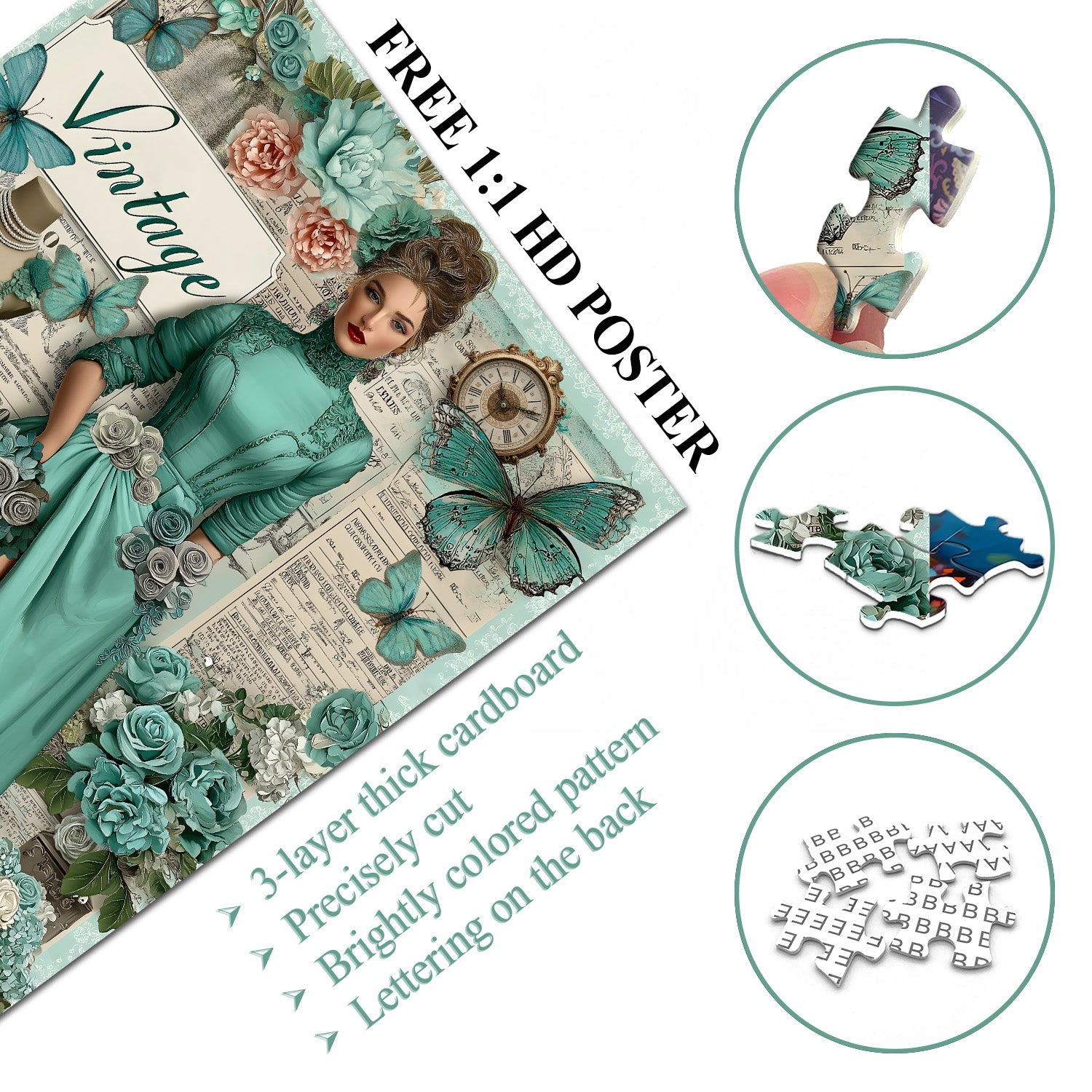 Vintage Elegance Jigsaw Puzzle 1000 Pieces