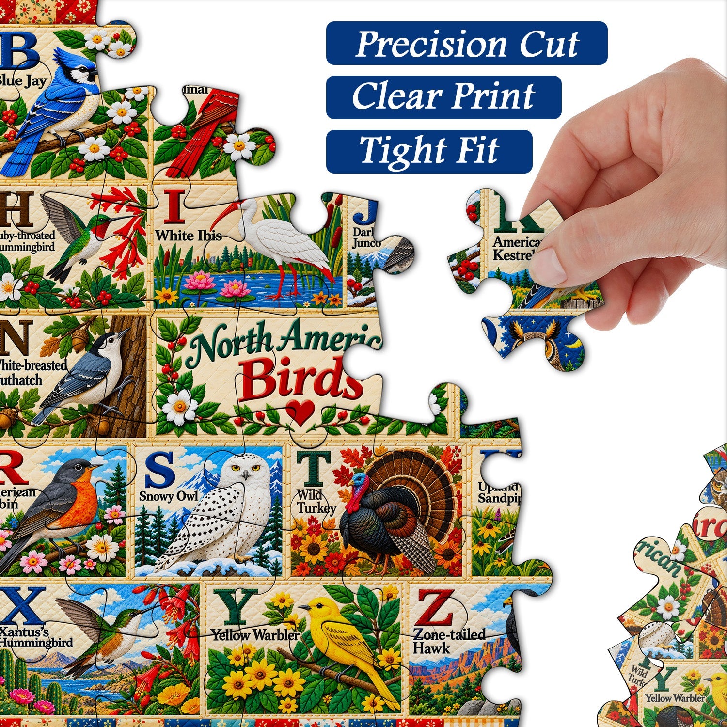 Birds d'Amérique du Nord - Puzzle de 1000 pièces