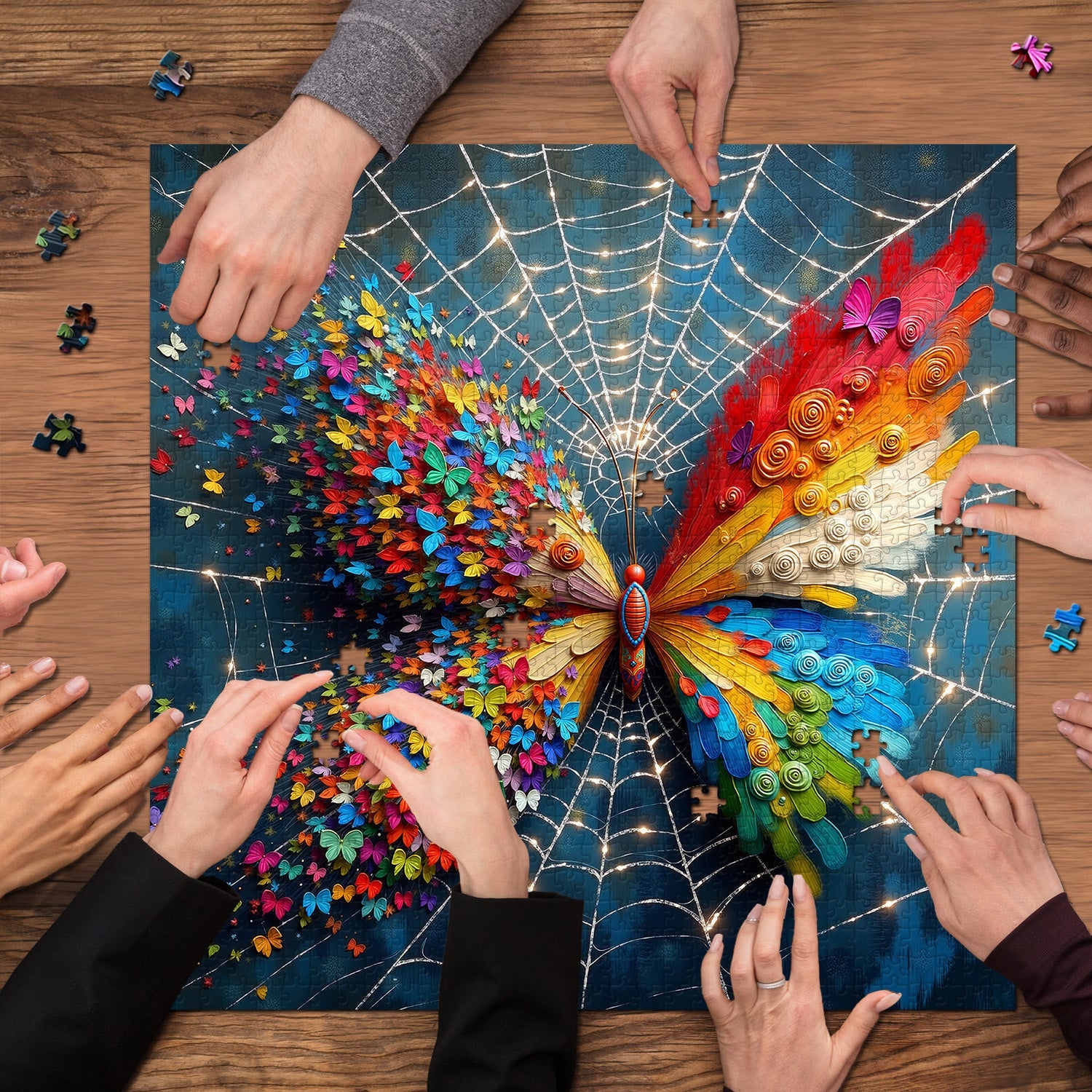 Web of Butterflies Jigsaw Puzzle 1000 Pieces