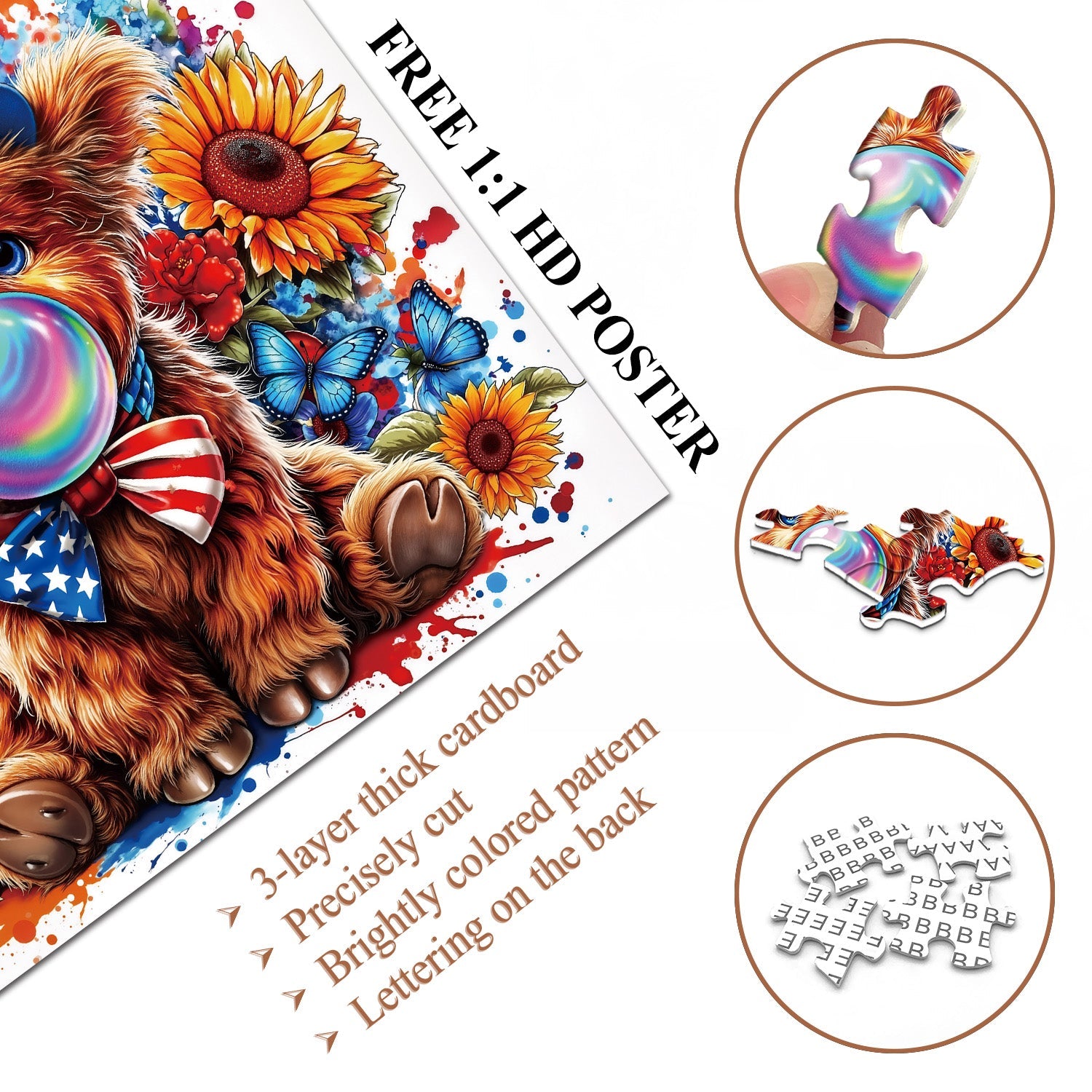 Patriotic Bubbles Jigsaw Puzzle 1000 Pieces