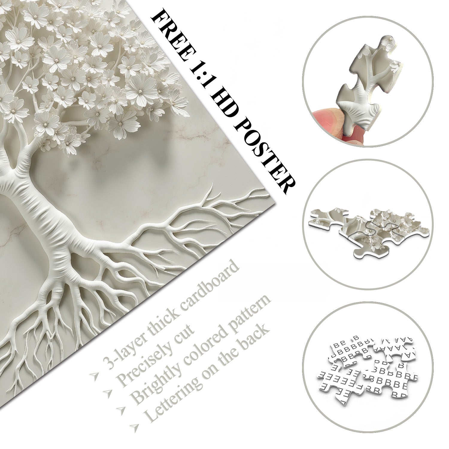 Tree Of Whiteness Jigsaw Puzzle 1000 Pieces