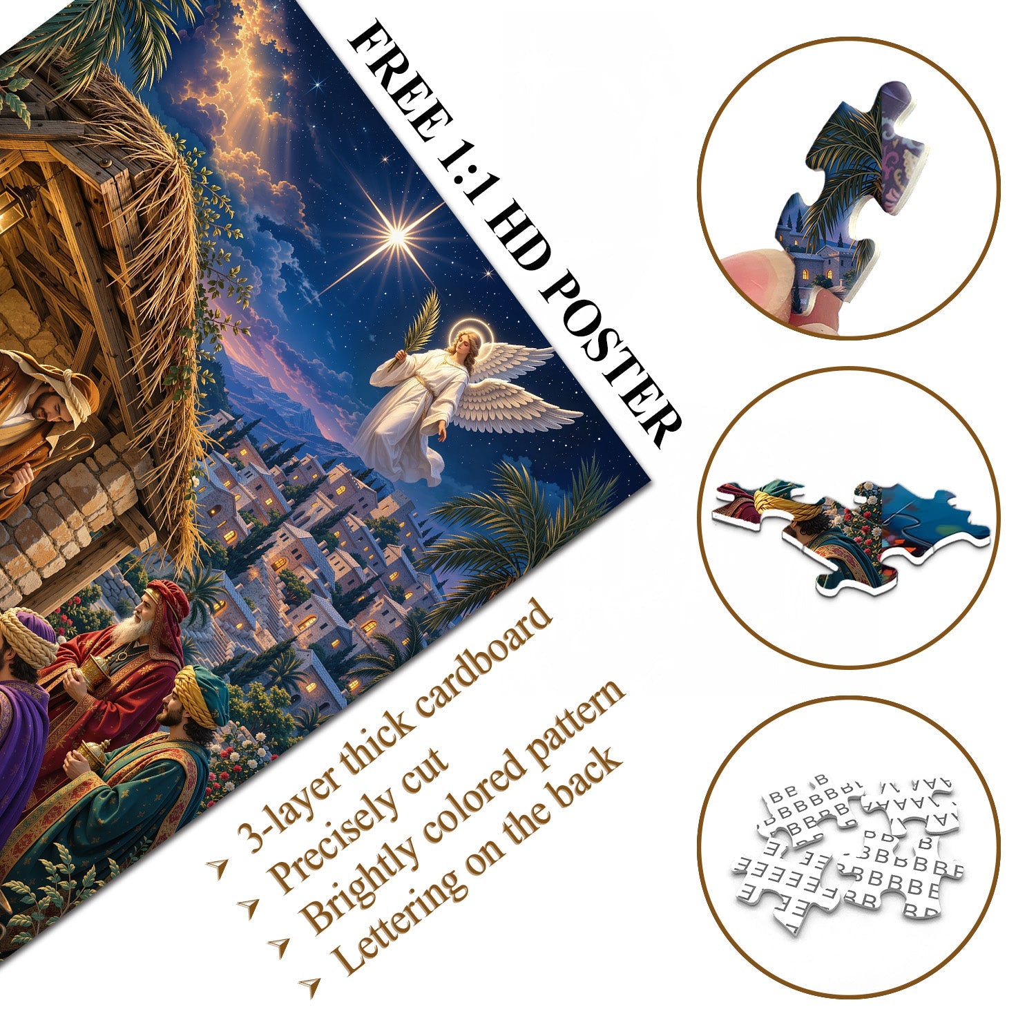Bethlehem Night Jigsaw Puzzle 1000 Piece