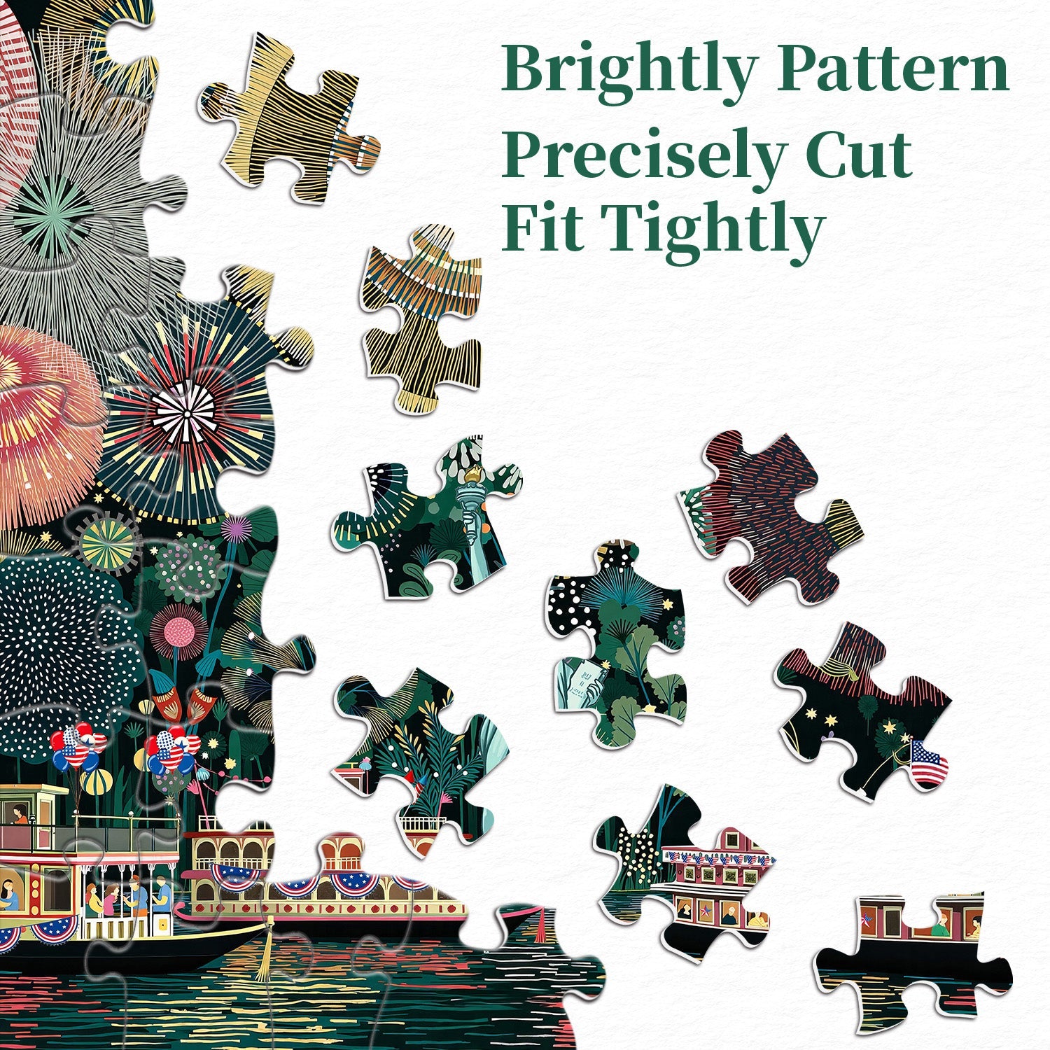 Fireworks Over Freedom Jigsaw Puzzle 1000 Pieces