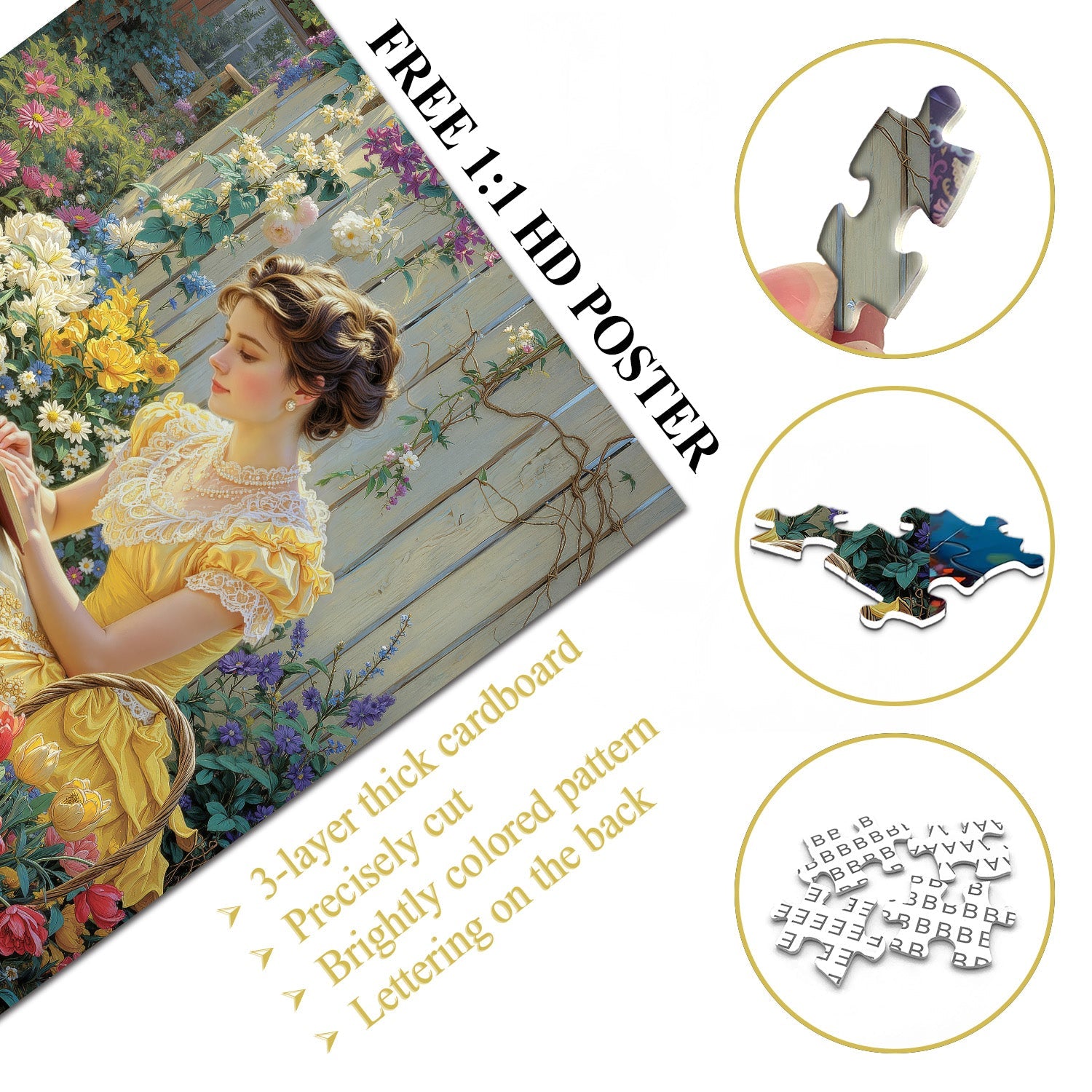 Maiden’s Garden Read Jigsaw Puzzle 1000 Pieces