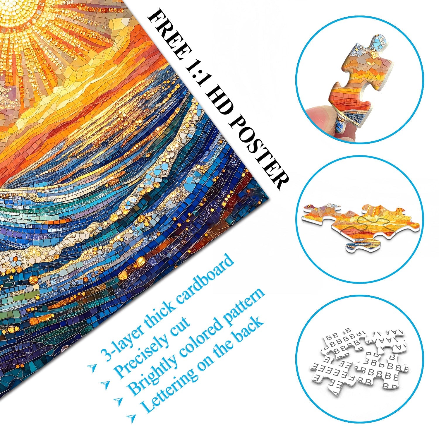 Sunshine and Waves Jigsaw Puzzle 1000 Pieces