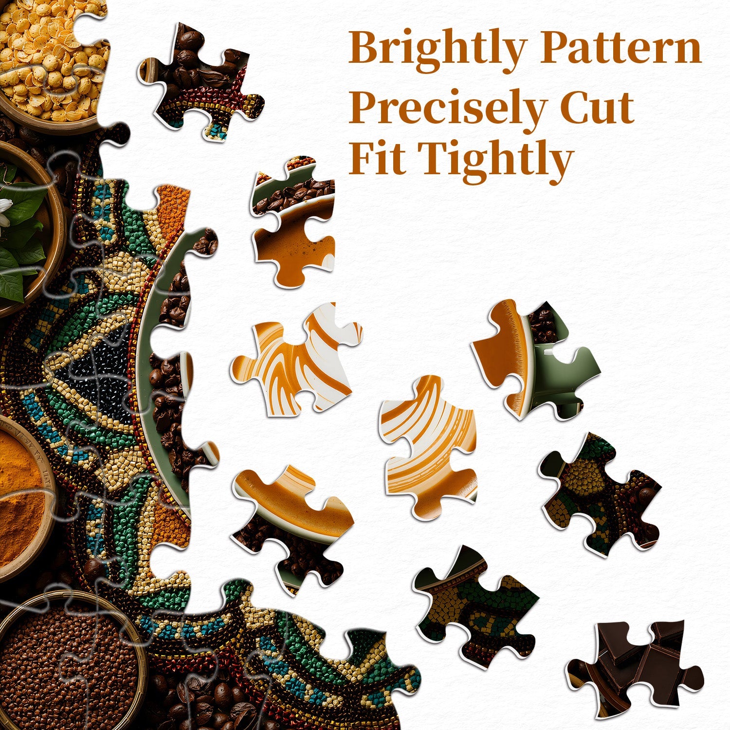Mandala Coffee Jigsaw Puzzle 1000 Pieces