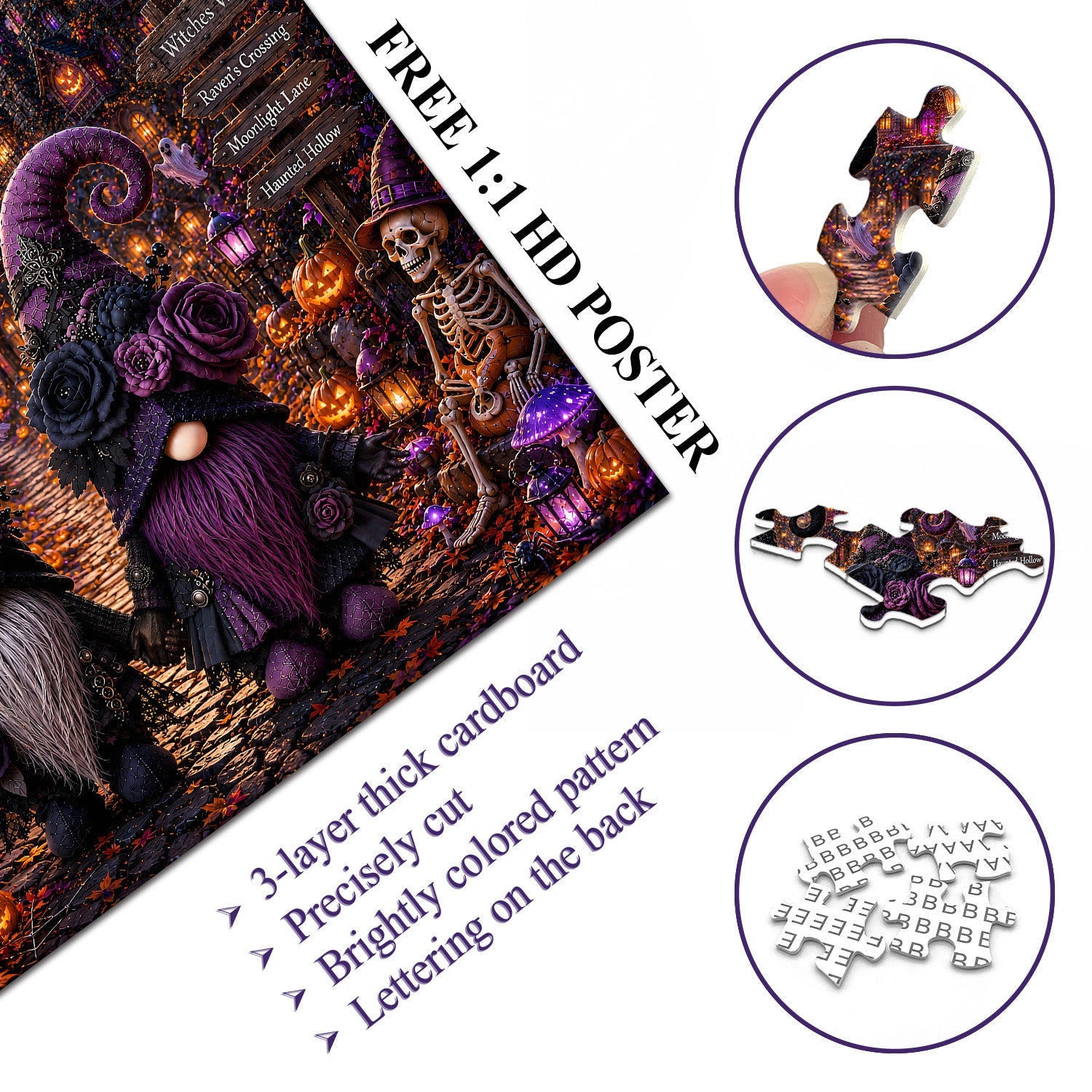 Witchy Gnomes Jigsaw Puzzle 1000 Pieces