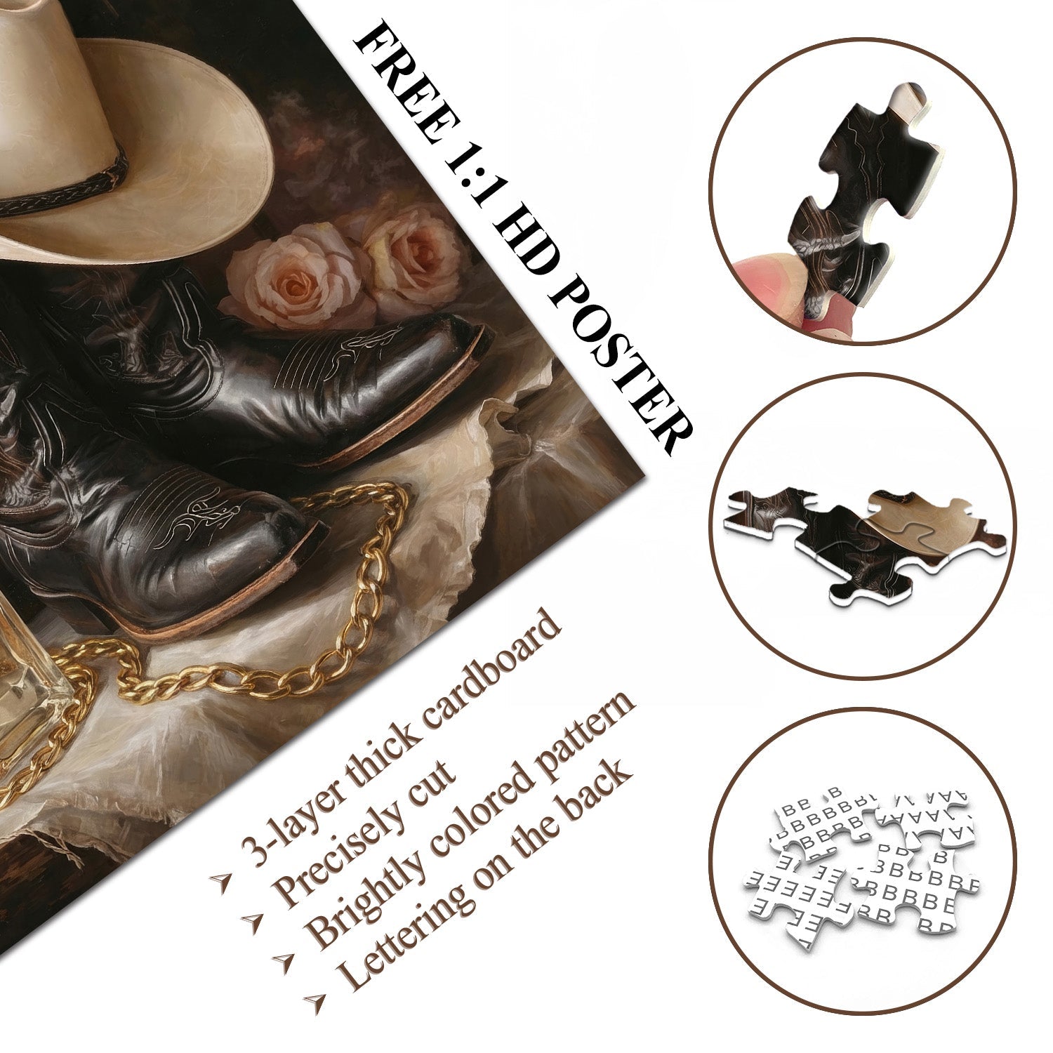 Cowboy Elegance Jigsaw Puzzle 1000 Pieces