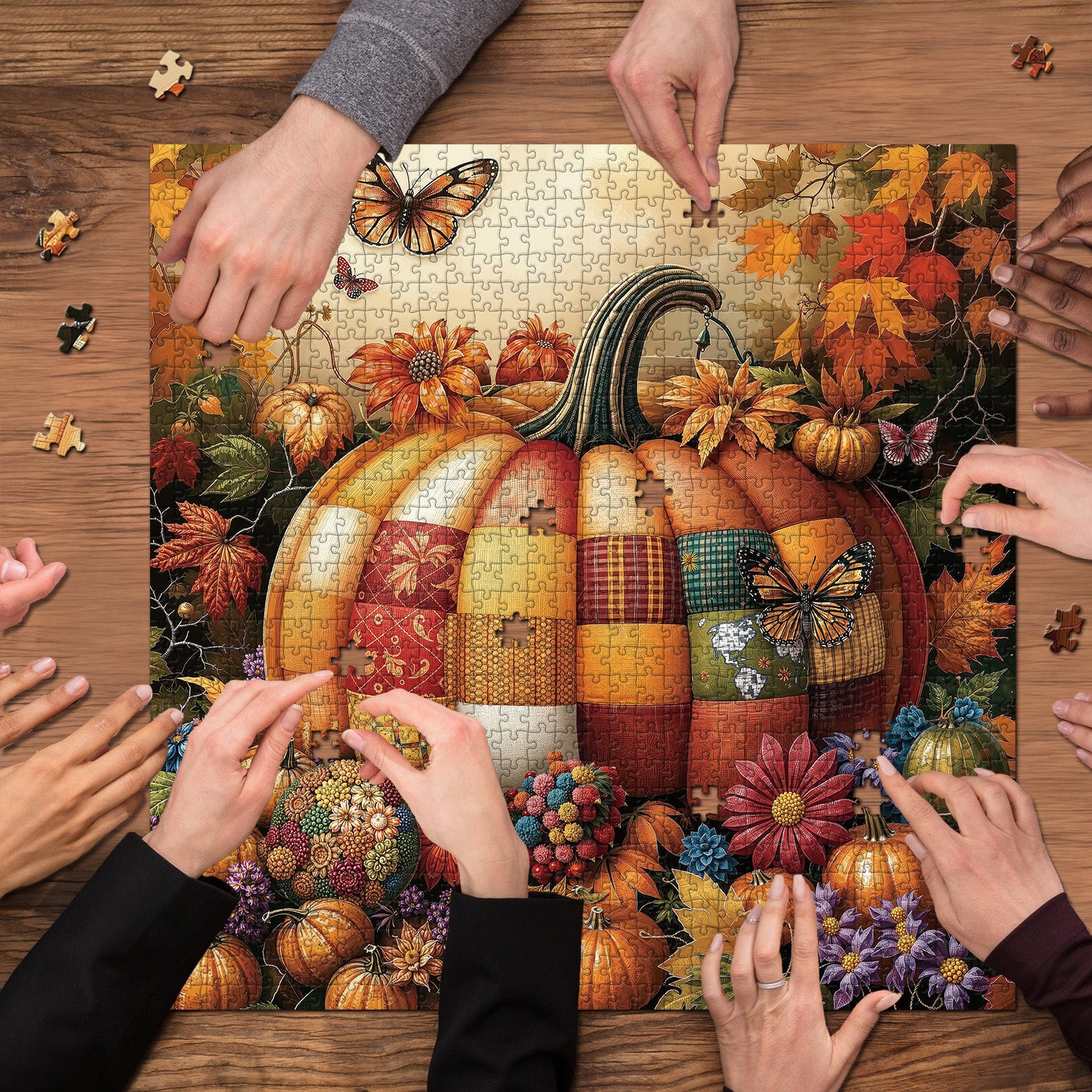 Pumpkin Garden Jigsaw Puzzles 1000 Pieces
