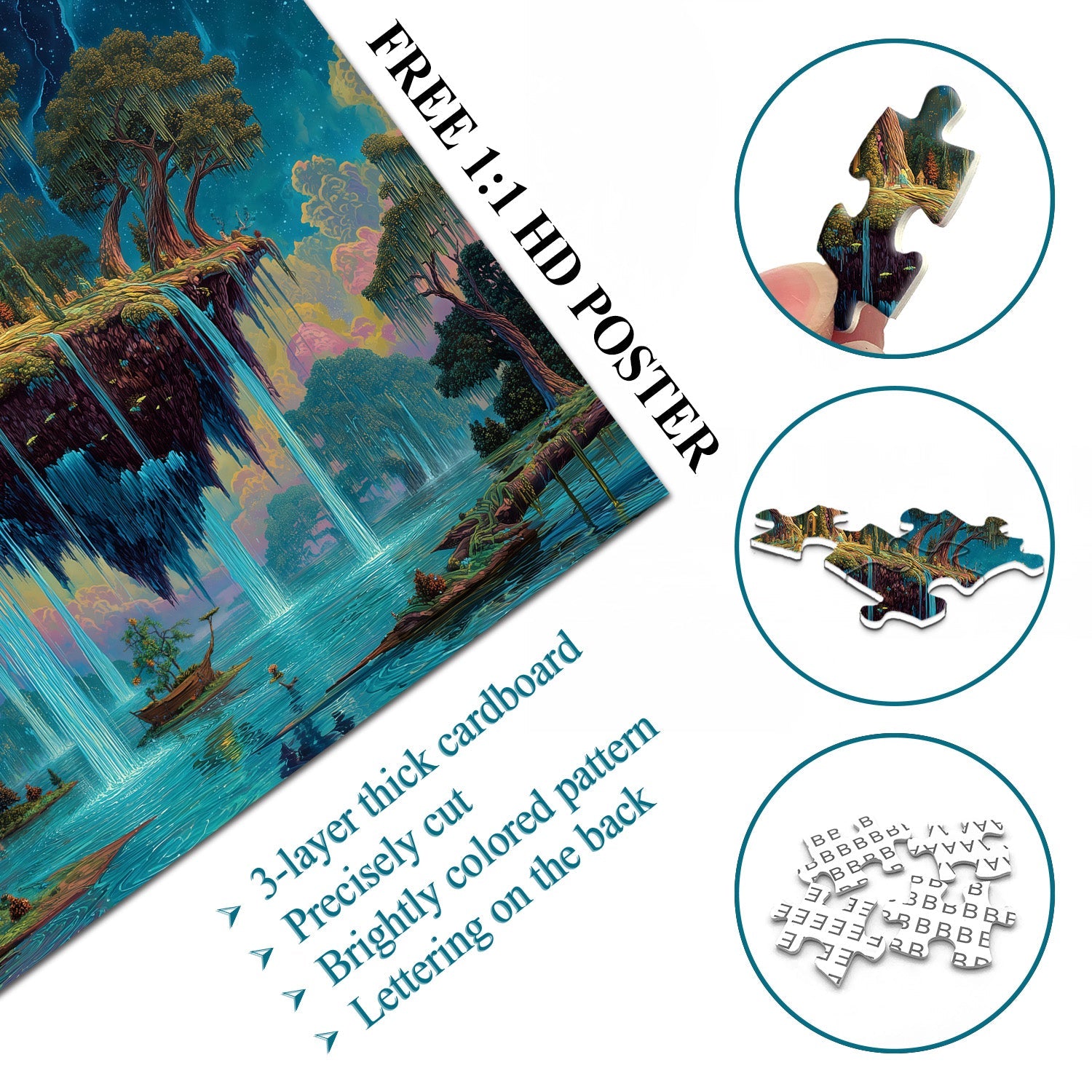 Floating Eden Jigsaw Puzzle 1000 Pieces