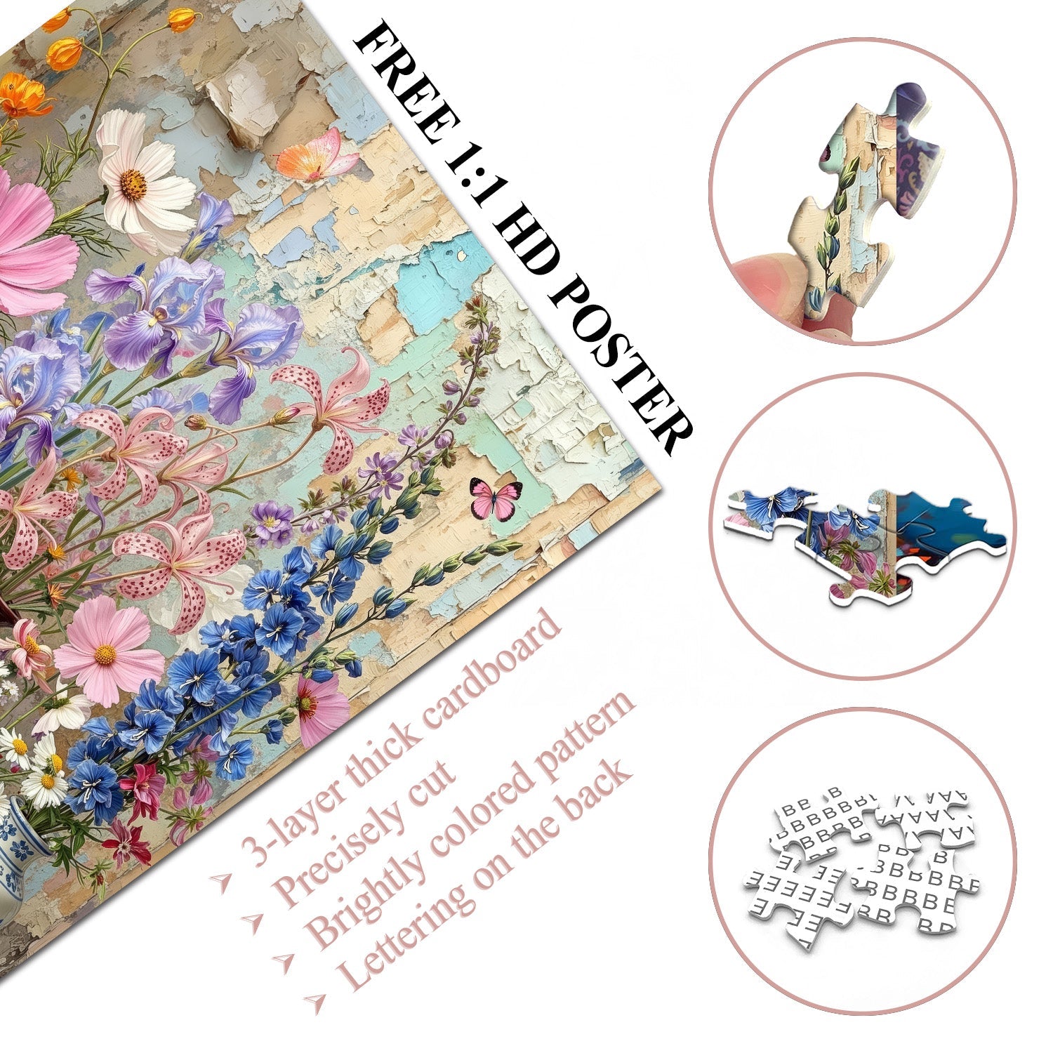 Wall’s Potted Blooms Jigsaw Puzzle 1000 Piece