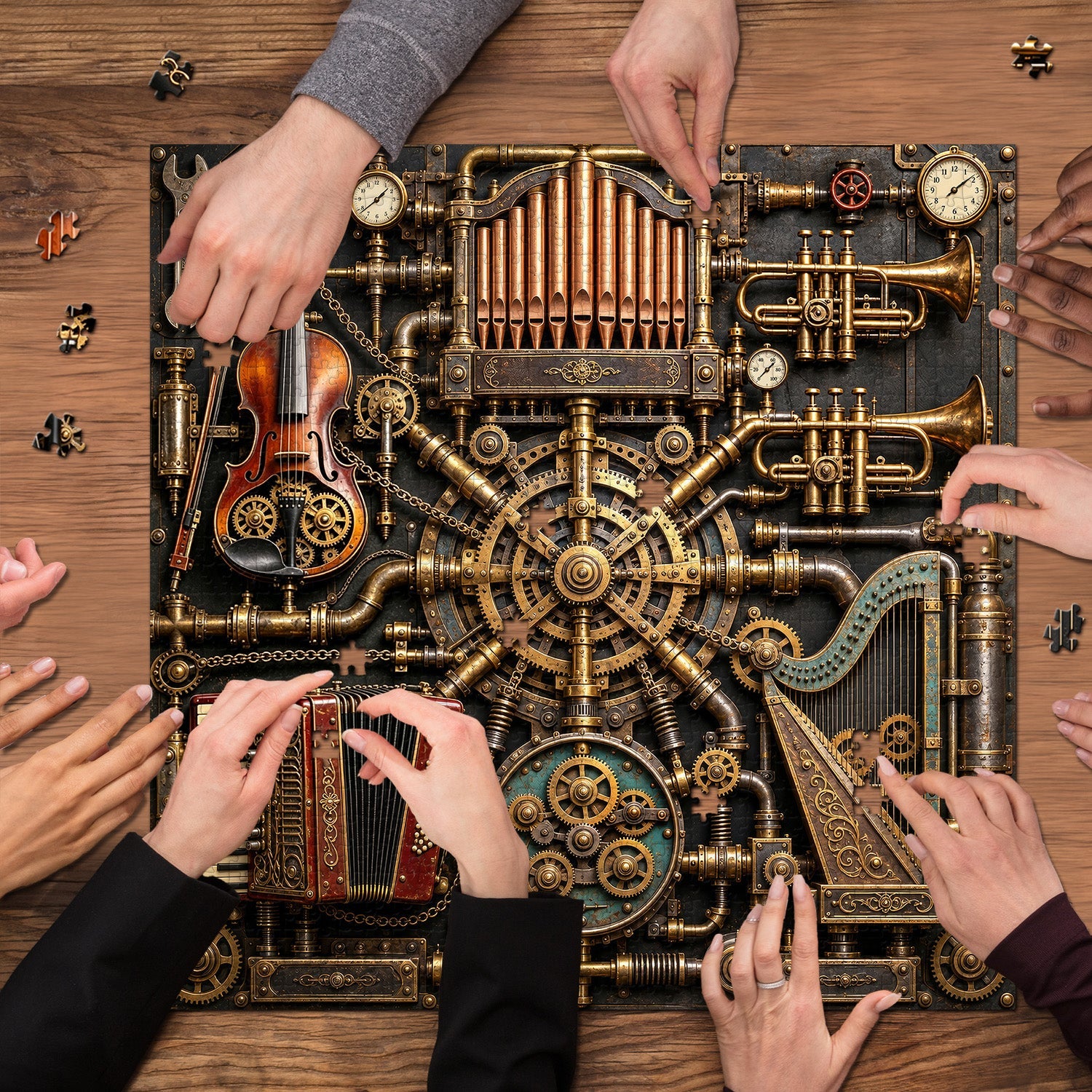 Vintage Gear Symphony Jigsaw Puzzle 1000 Piece